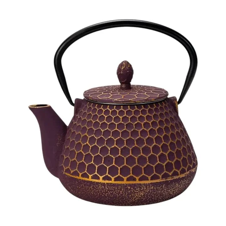 Tea Pot cast iron 32oz honeycomb
