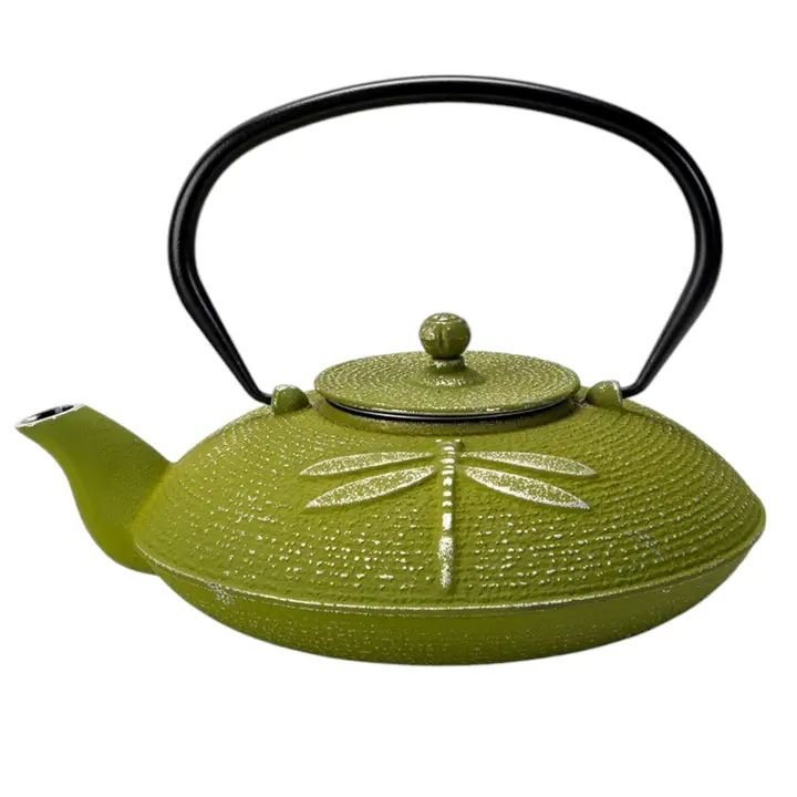 Cast Iron Tea Pot 32oz Dragonfly