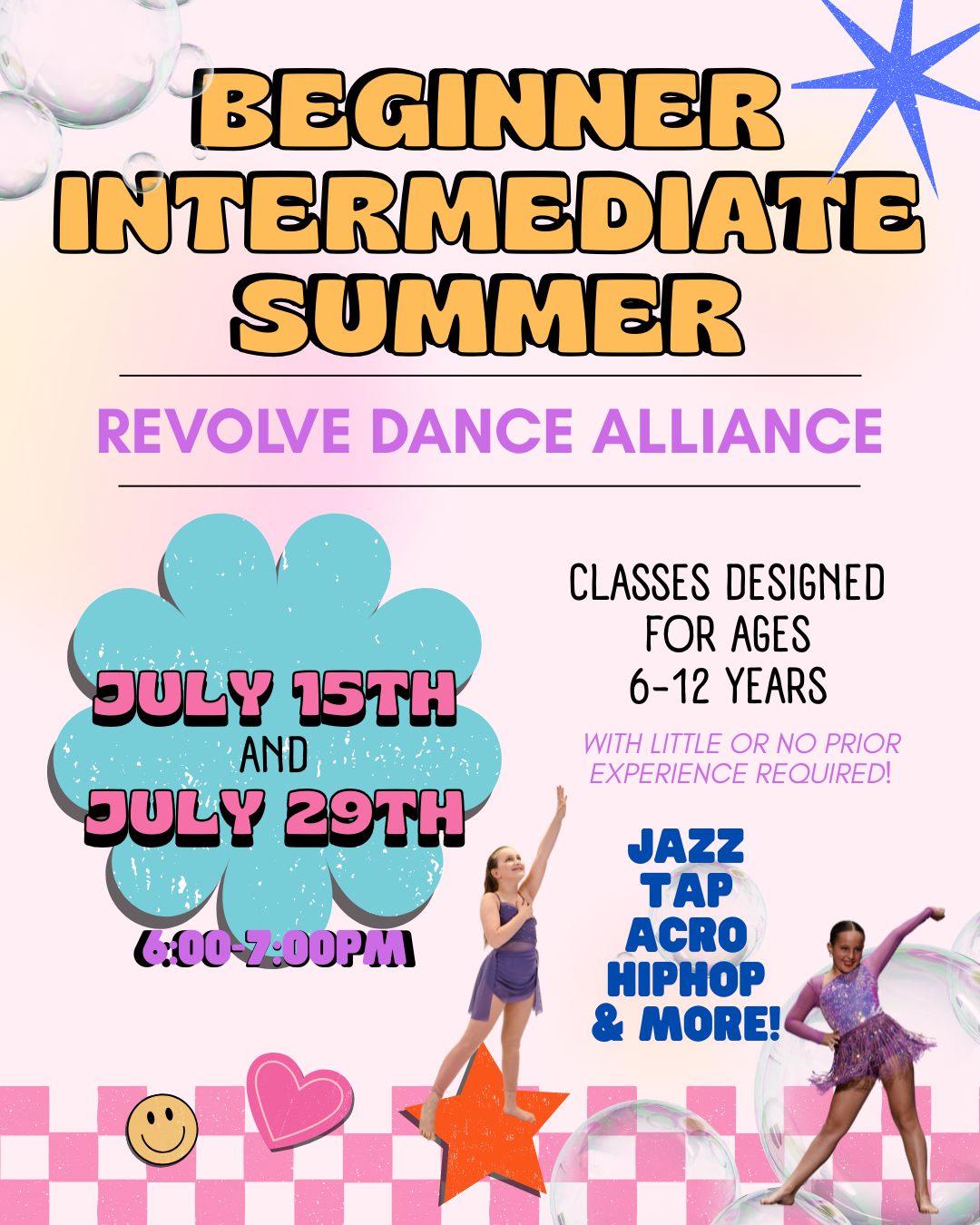 Beginner/Intermediate Summer (ages 6-12)