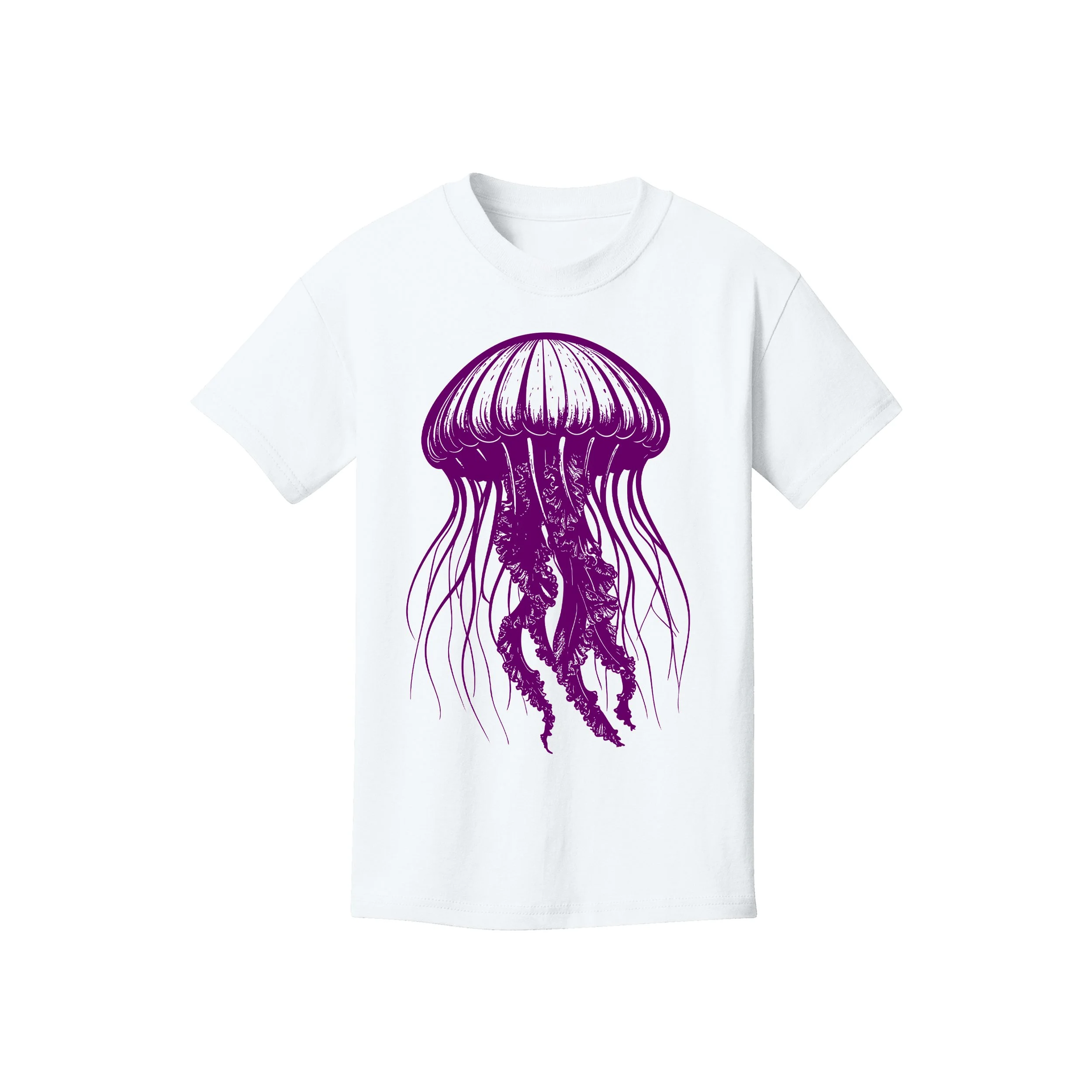 Purple Jellyfish Kids Unisex Tee