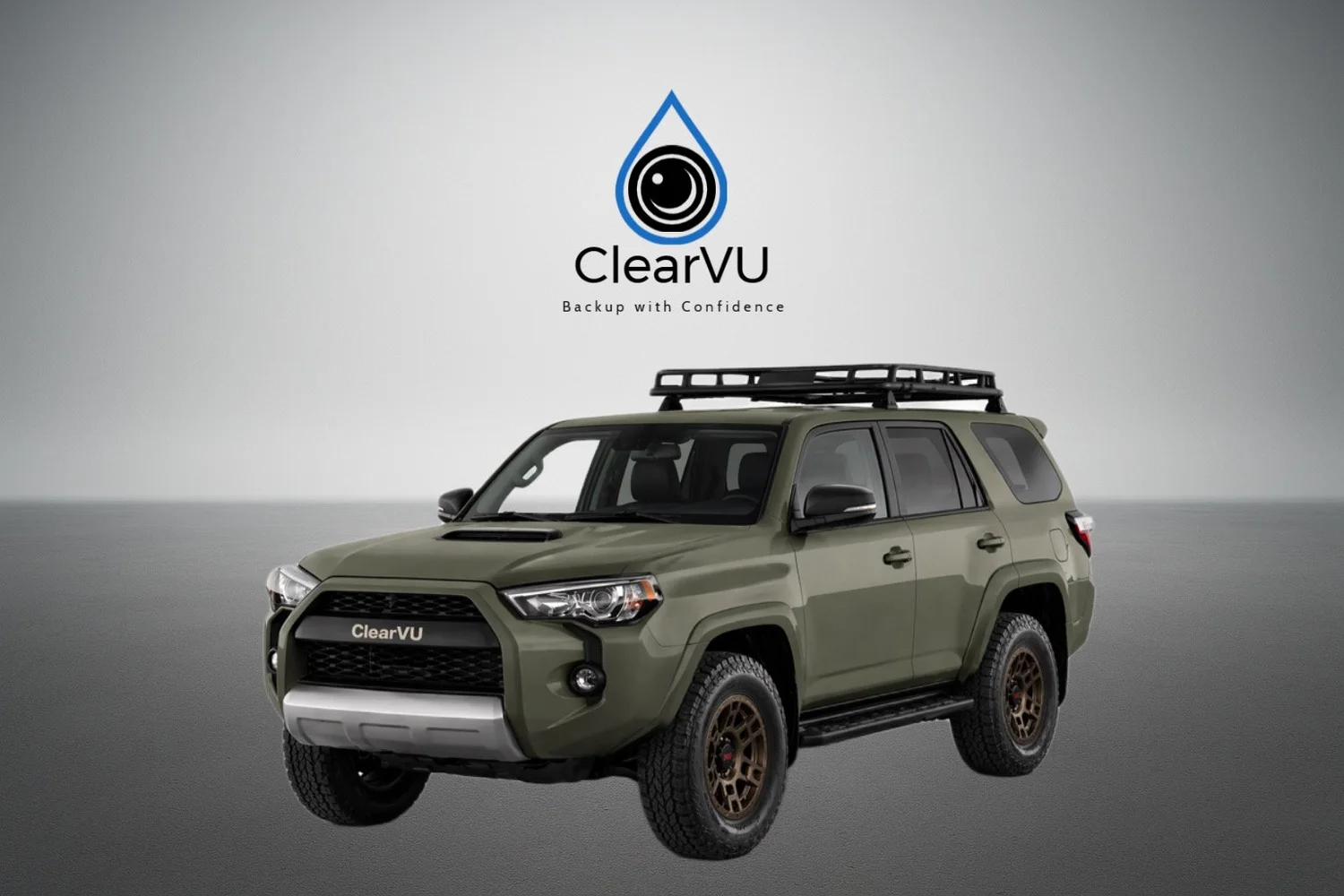 ClearVu Wolfbox rear camera cleaner installed