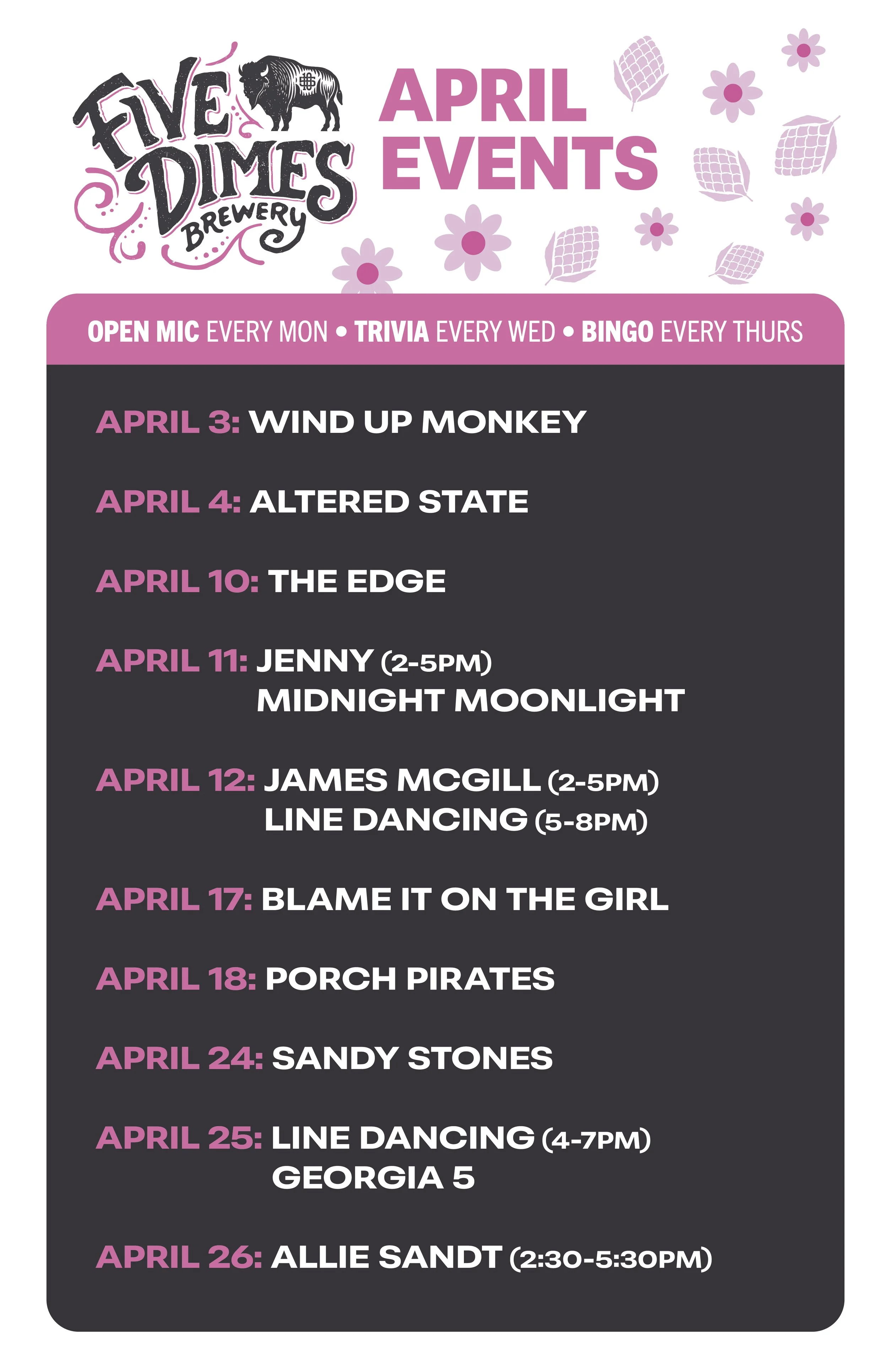Events poster