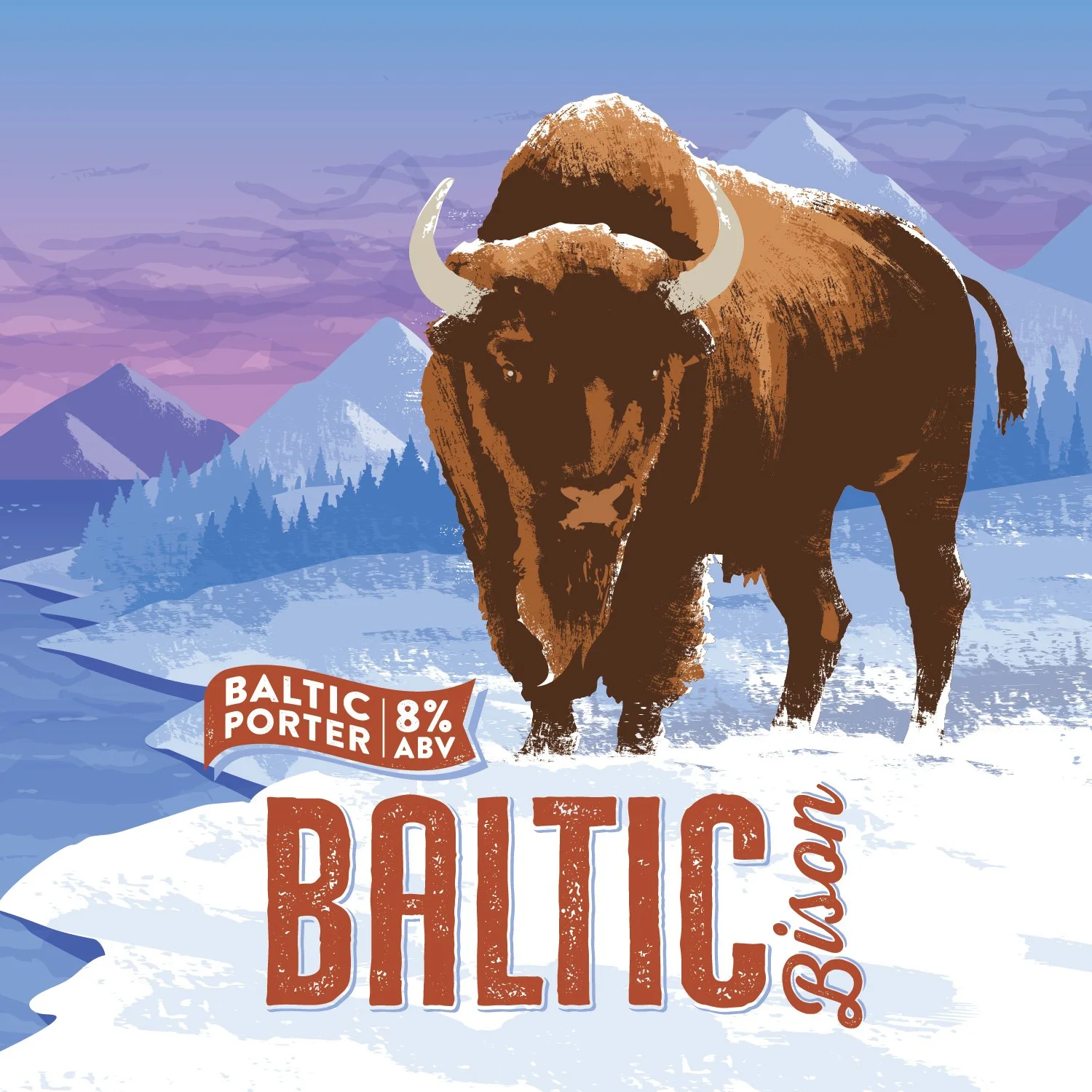 Powerful, smooth, and built for the long haul — Baltic Bison charges in with deep, roasted malt complexity and a velvety lagered finish. Brewed in the tradition of old-world porters, this dark beast balances notes of dark chocolate, espresso, and dri