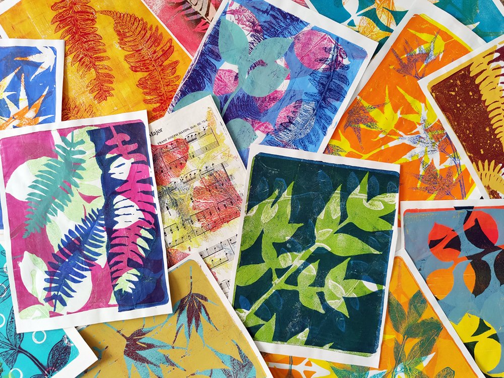 Gel Printing with Botanical — Schack Art Center