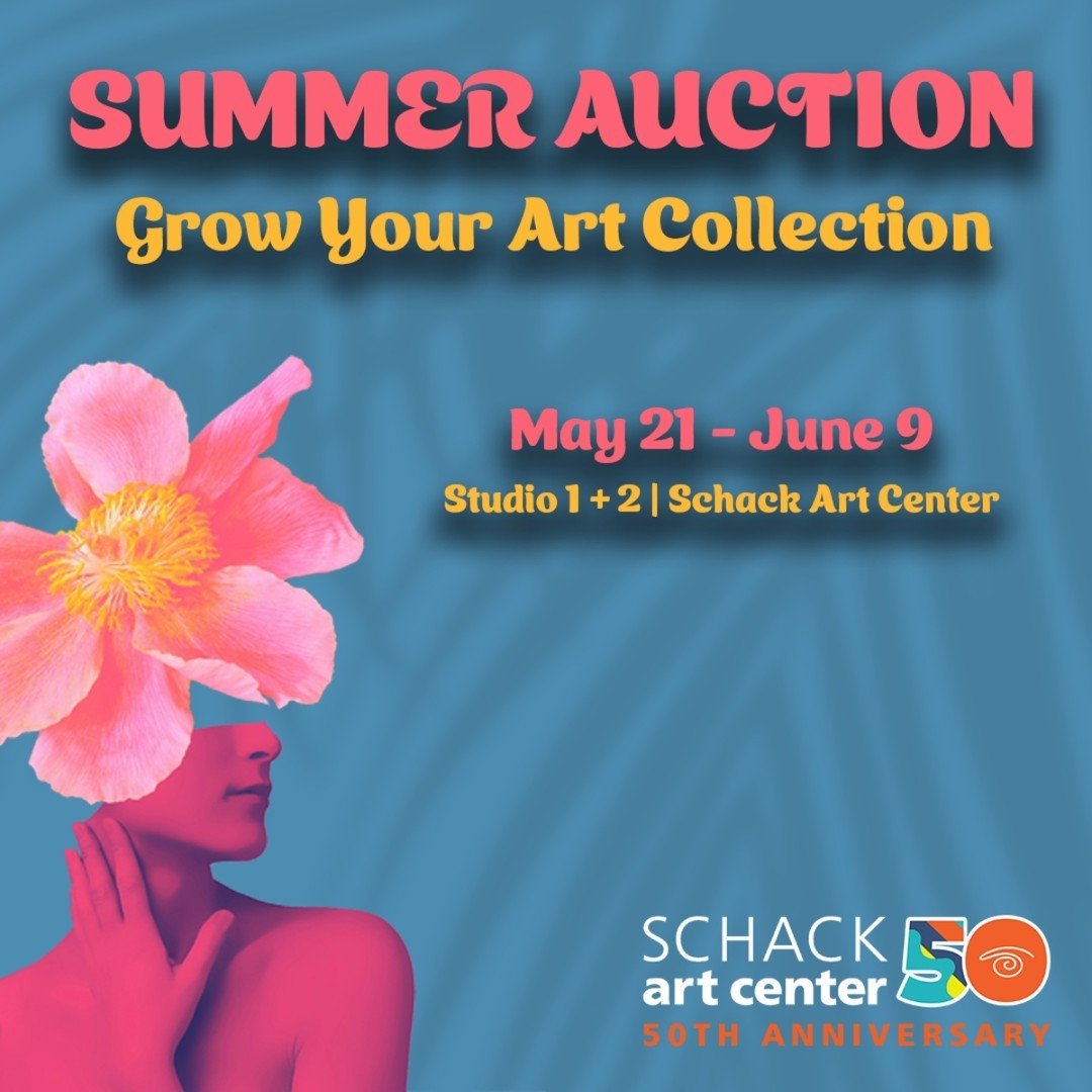 Schack Art Center&rsquo;s Summer Auction invites you to &quot;Grow Your Art Collection&quot; with a blooming array of garden and flower-themed masterpieces! Whether you're an avid collector or a budding enthusiast, there's something for everyone to d