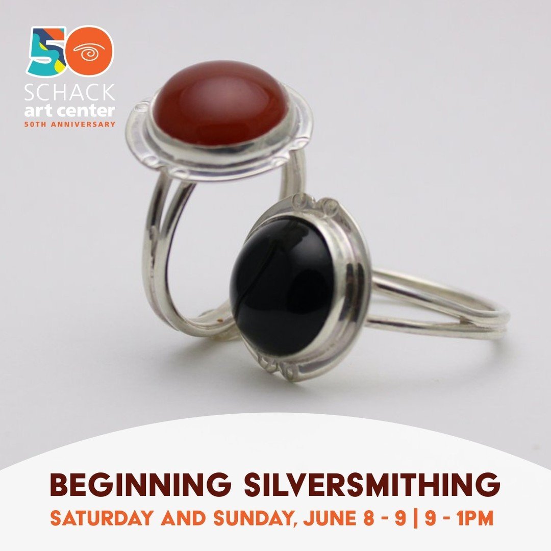Weekend Beginning Silversmithing
Date: Saturday and Sunday, June 8 -9 from 9:00 -1:00pm
Fee: $155 
Ages: 18+
Instructor: Bonnie AuBuchon
Location: Schack Art Center, Metalsmithing Studio

Beginning students will learn how to fabricate jewelry from me