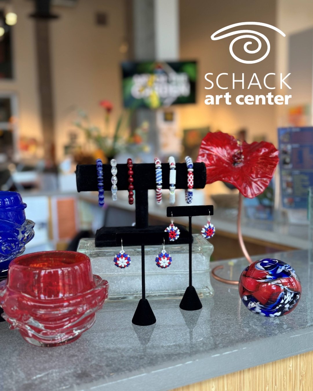 Add some color to your 4th festivities! The Gallery Store is the perfect place to grab something a little extra and support your local art community. 

Reminder: We will be closed on Friday, July 4th.

#schack #schackartcenter