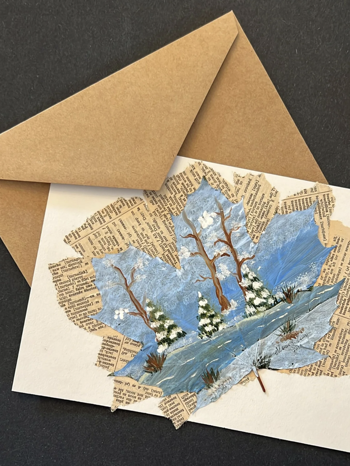 Foraged Art: Holiday Cards