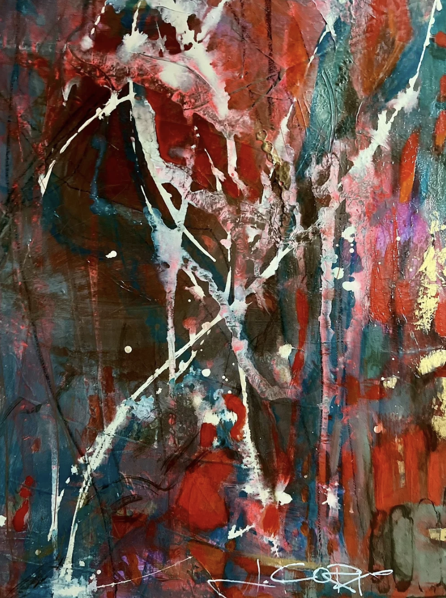 Letting Go: Expressive Large Abstract Painting