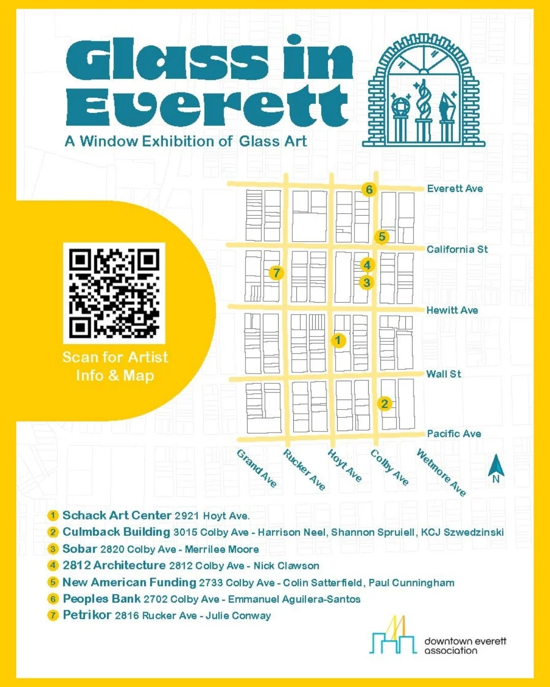 No shortage of glass happenings in Everett this weekend. While you're here checking out all that the Schack and @refractseattle have to offer, take a stroll around Downtown and peep all the artists participating in #dteverett's Glass in Everett Exhib