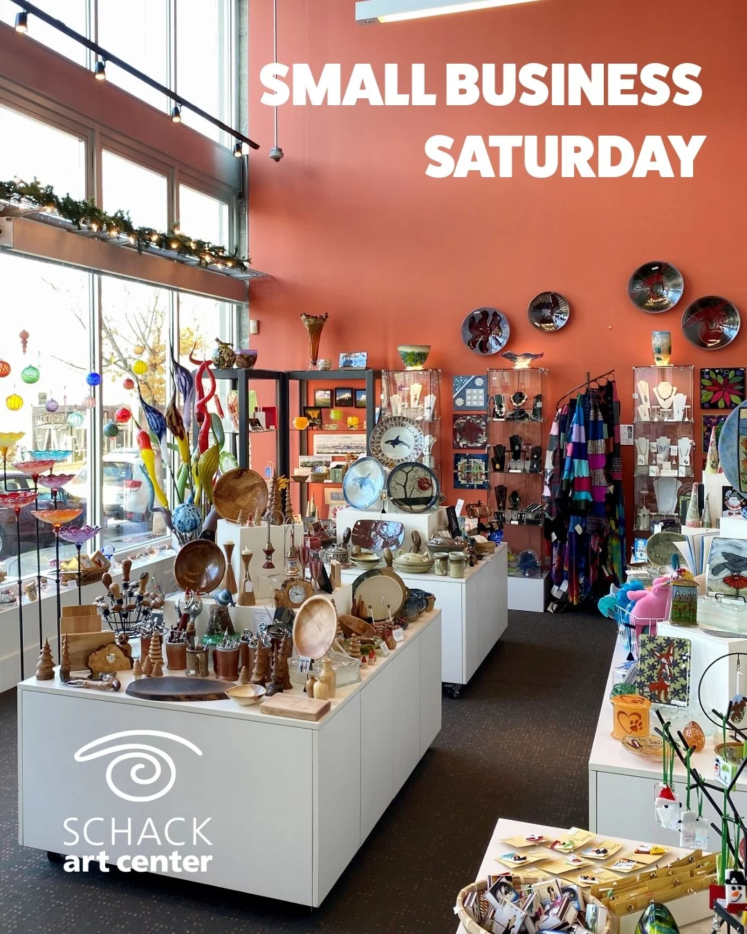 Shop local, support creativity this holiday season!

Tomorrow is Small Business Saturday, and there's no better time to discover unique, handmade treasures at Schack Art Center! From one-of-a-kind gifts to locally crafted art pieces, your support upl