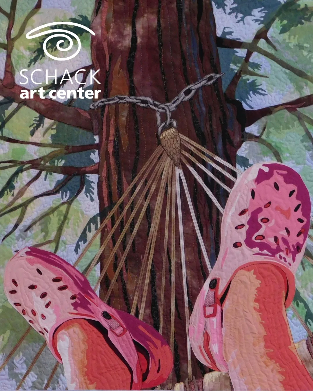 Just a few days left to catch our 2025 Holiday Exhibition 
featuring Inspiration/Exploration organized by the Studio Art Quilt Associates.

The exhibition closes this Saturday at 5pm!

Deborah Ann, Chillin