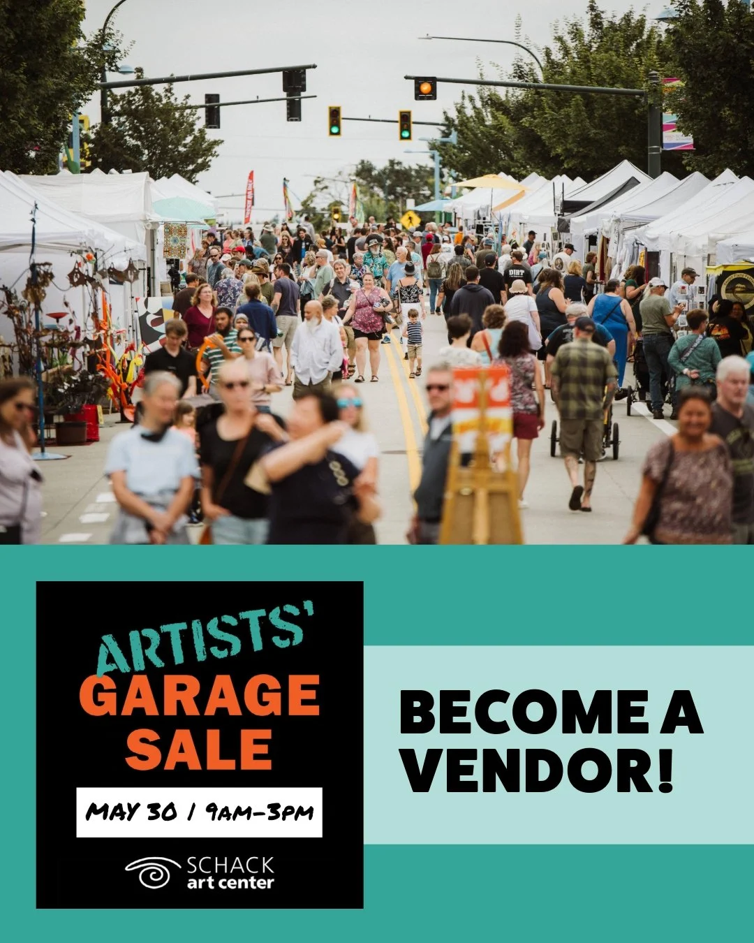 Summer is coming! 🫣  Applications for Artists' Garage Sale and Fresh Paint open on Monday, January 5 at 10am.

Artists' Garage Sale | May 30
- Booth Fee: $150 (first come, first served)

Fresh Paint | August 15 + 16
- Application fee: $10
- Booth Fe