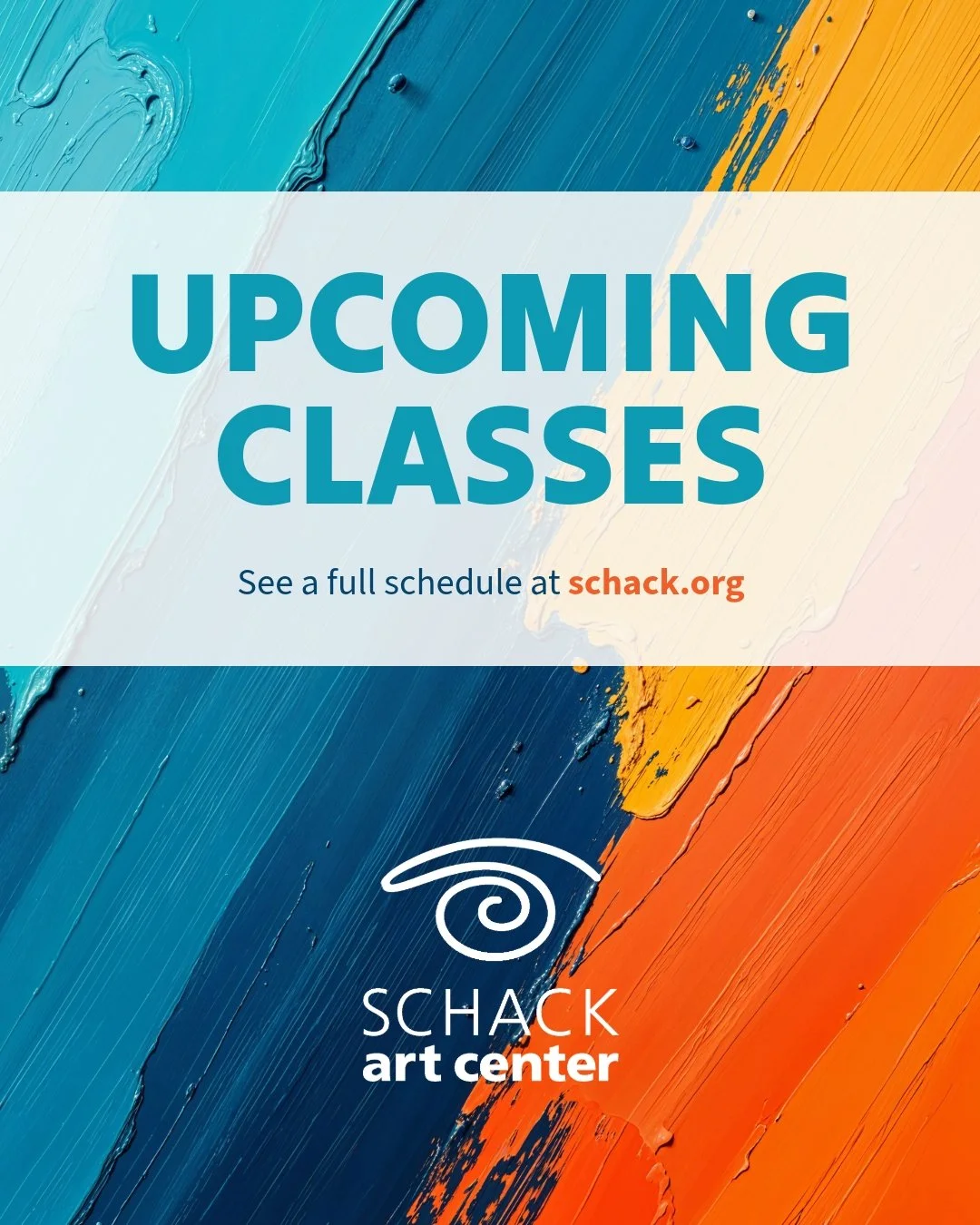 There is something for everyone at Schack Art Center!

Check out the full schedule of classes and workshops and secure your spot today at schack.org.

#schack #schackartcenter #artclasses