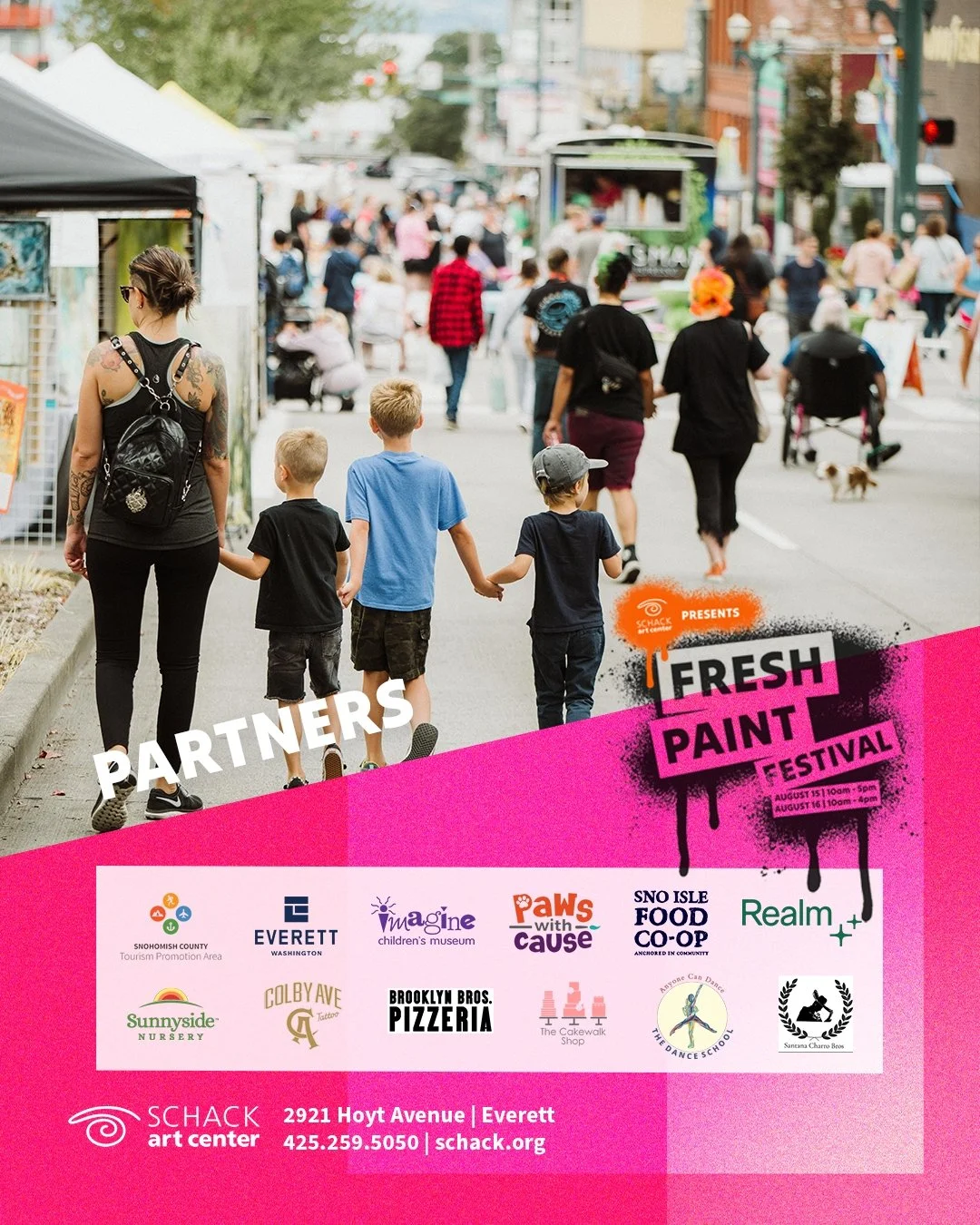 Fresh Paint wouldn't be possible without our incredible Partners and Sponsors. 

Special Thanks to @sunnysidenursery, @imaginechildrensmuseum, @thecakewalkshop, @colbyavetattoo, @realm, @thedanceschooleverett, @bros.santanacharro, and @pawarty for br