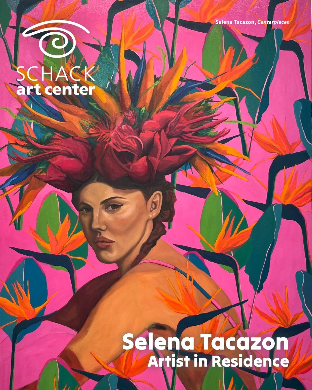 ARTIST IN RESIDENCE FEATURE!

Next up we're featuring Selena Tacazon!

My paintings are a process of self-discovery and storytelling, where each brushstroke, color choice, and symbolic element is a reflection of the internal dialogue I carry with mys