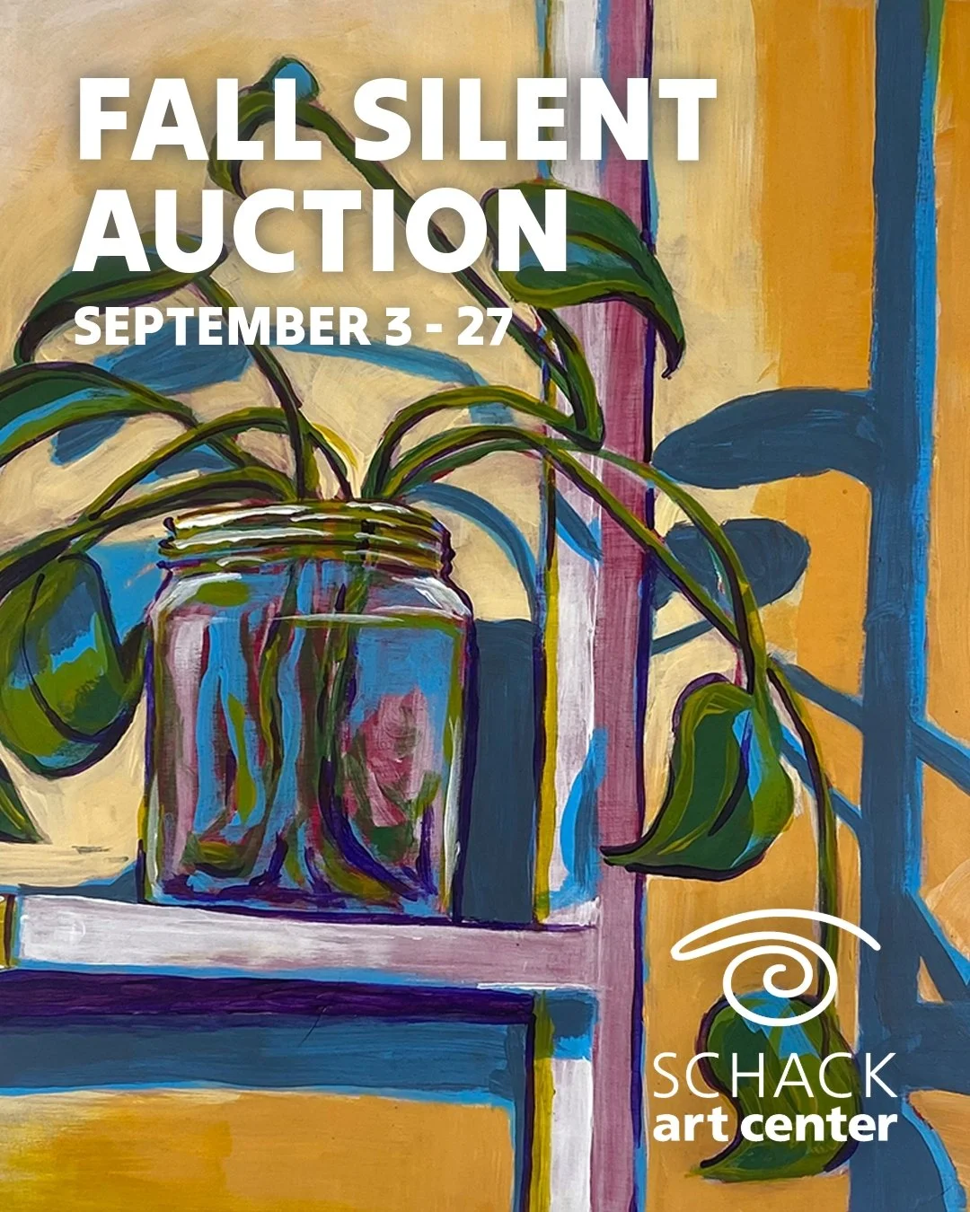 FALL SILENT AUCTION IS HEATING UP!
SEPTEMBER 3 - 27 | CLOSES AT 5PM

Discover a selection of artwork while supporting the Schack Art Center. This auction is a great way to begin your collection! Every bid helps fund our education programs, exhibition