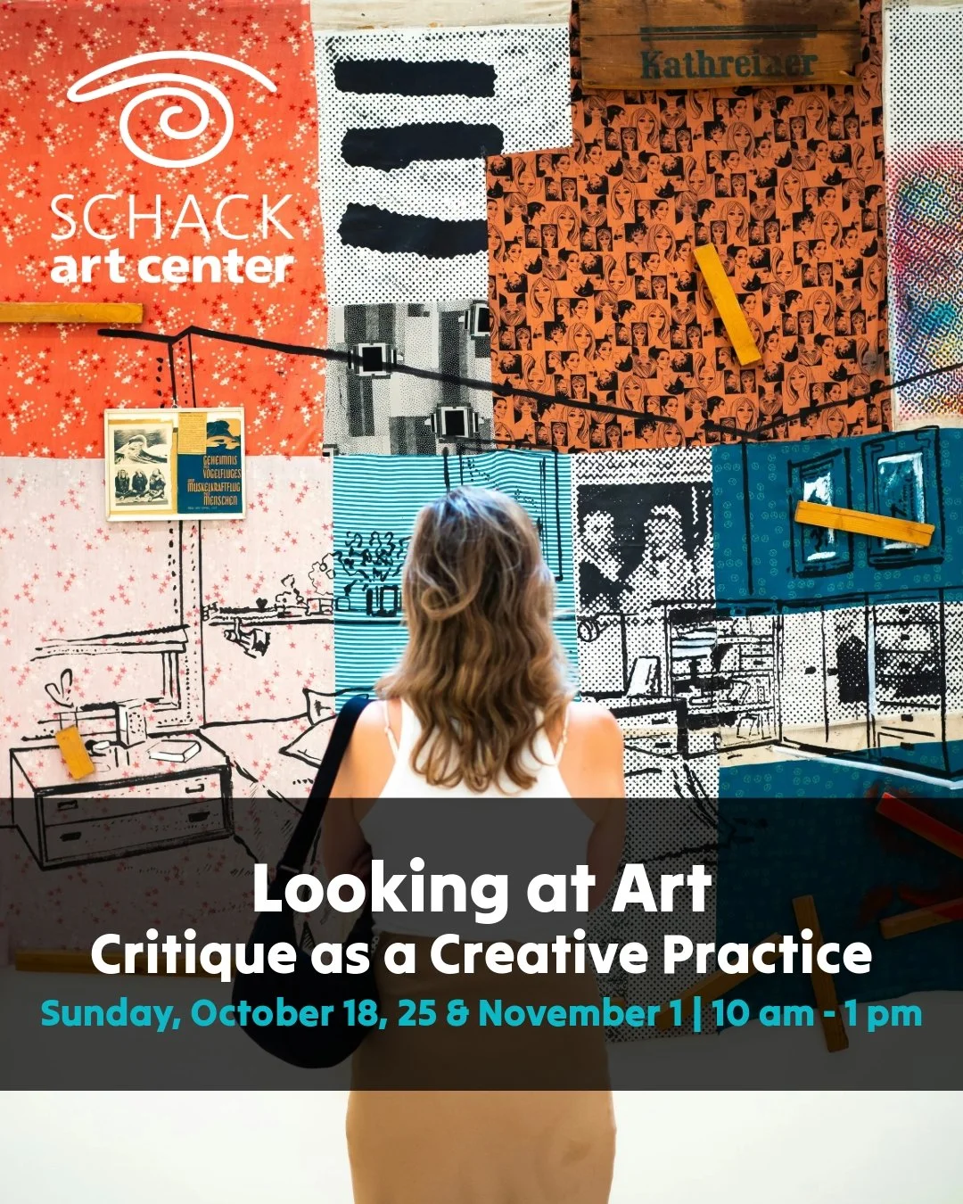 COMING SOON!

Looking at Art: Critique as a Creative Practice
Dates: Sunday, October 18, 25 &amp; November 1, from 10 am - 1 pm
Fee: $125/ member discount with member code
Instructor: Jennifer Fernandez

Have you ever had a difficult critique experie
