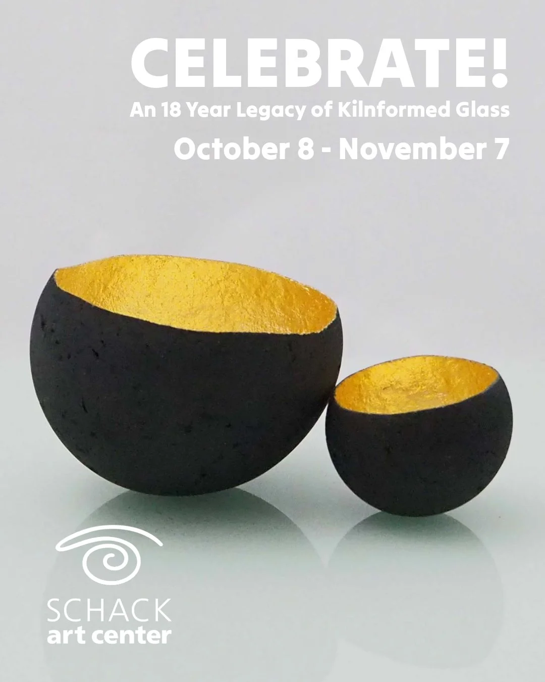Experience the magic of kilnformed glass at 'Celebrate!' - a stunning exhibition honoring 18 years of artistry on view now at Schack Art Center. 

For more infomration visit schack.org/celebrate

Coming this weekend!
Saturday, October 17: &ldquo;The 