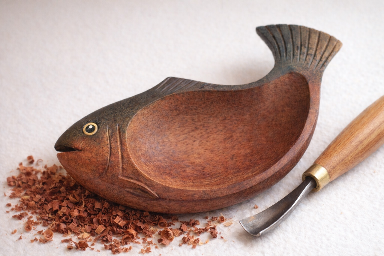 Fish Bowl Carving