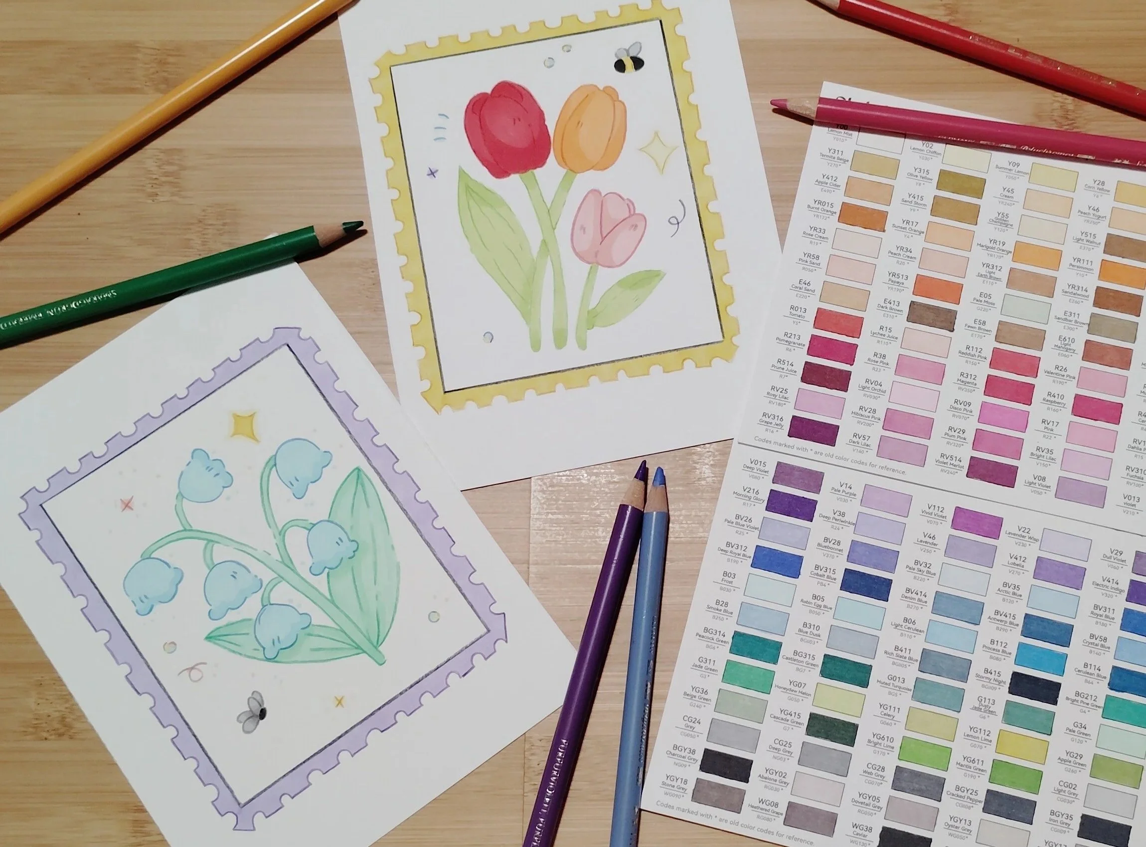 Botanical Illustration with Alcohol Markers