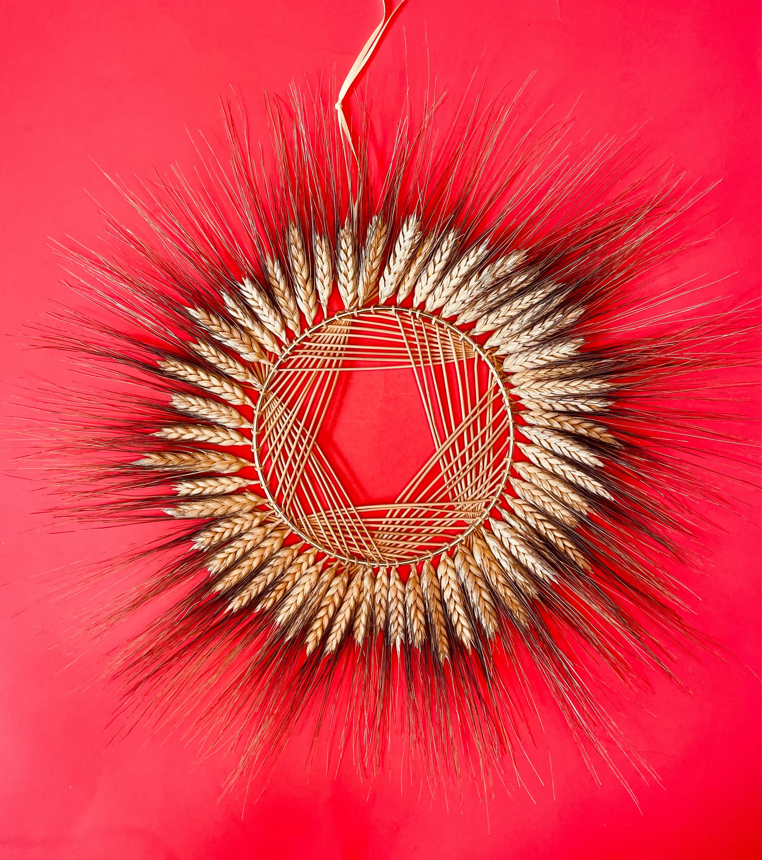 Straw Wreath Ornament