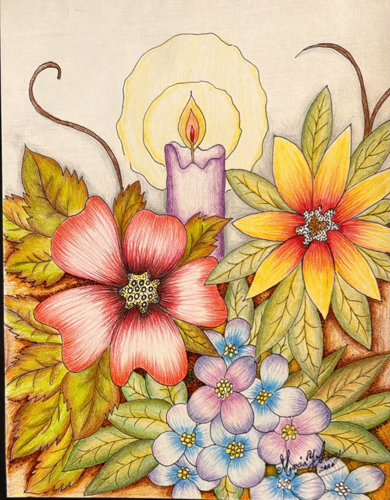 January Light: Colored Pencil Art