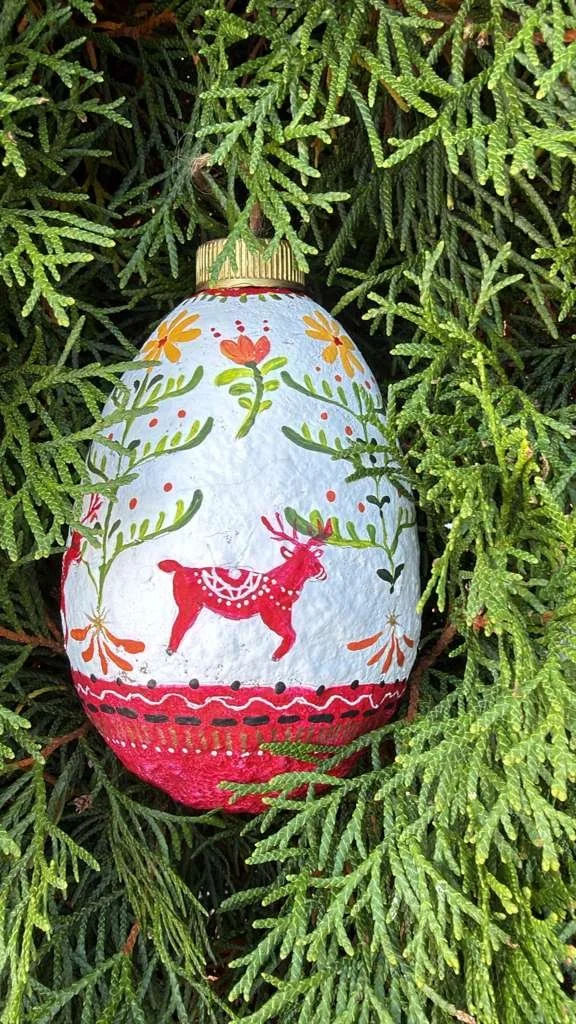 Holiday Papier-Mâché Ornament