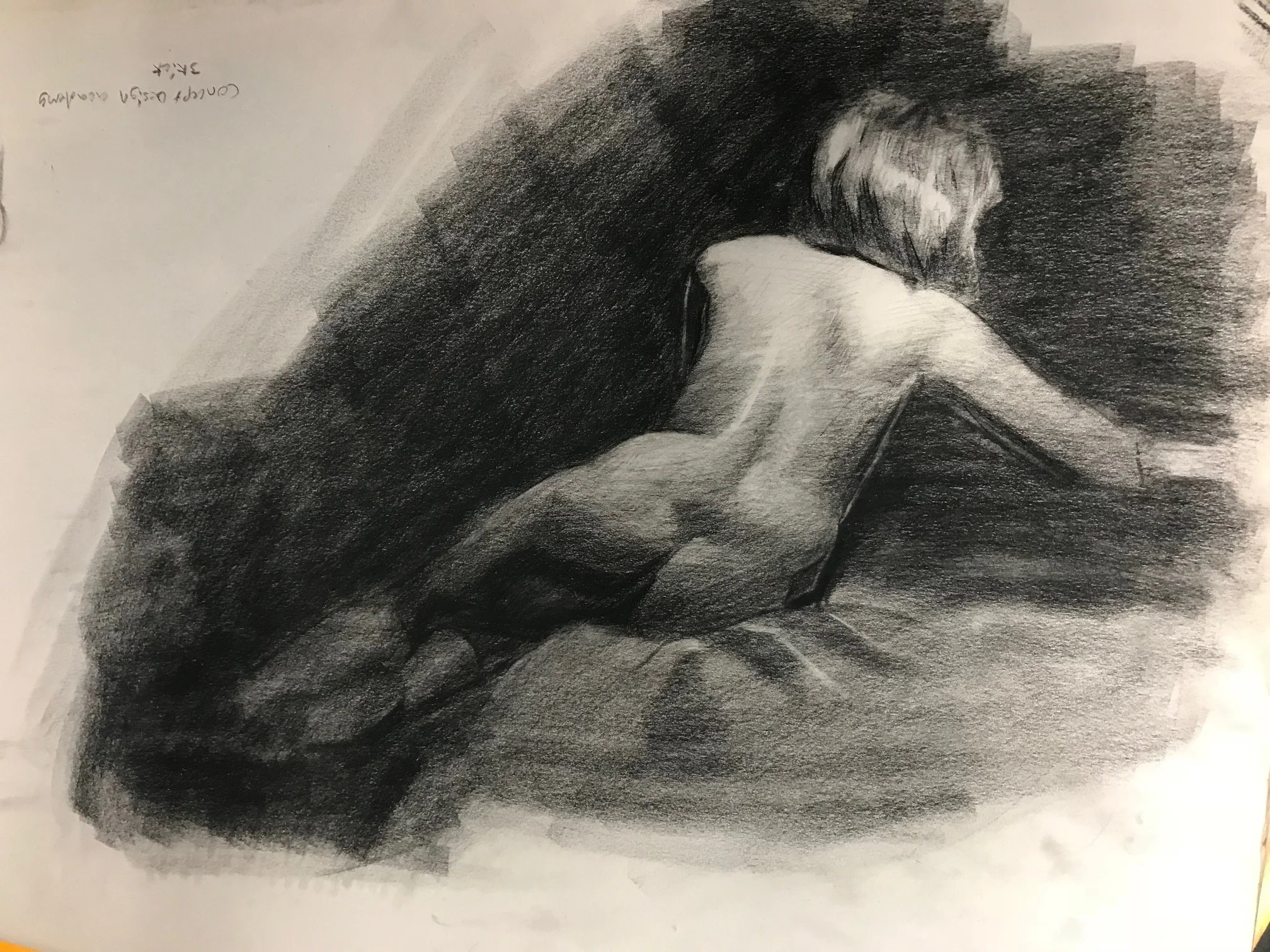Figure Drawing in Charcoal