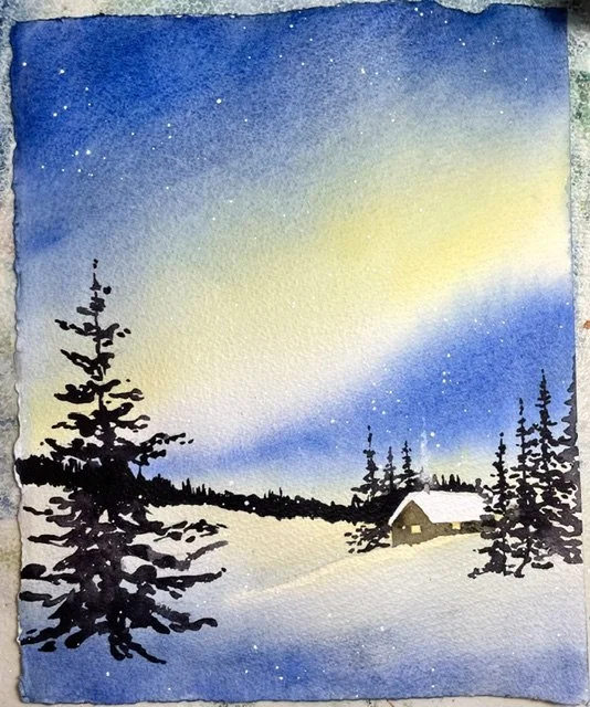 Winter Watercolor Landscapes 