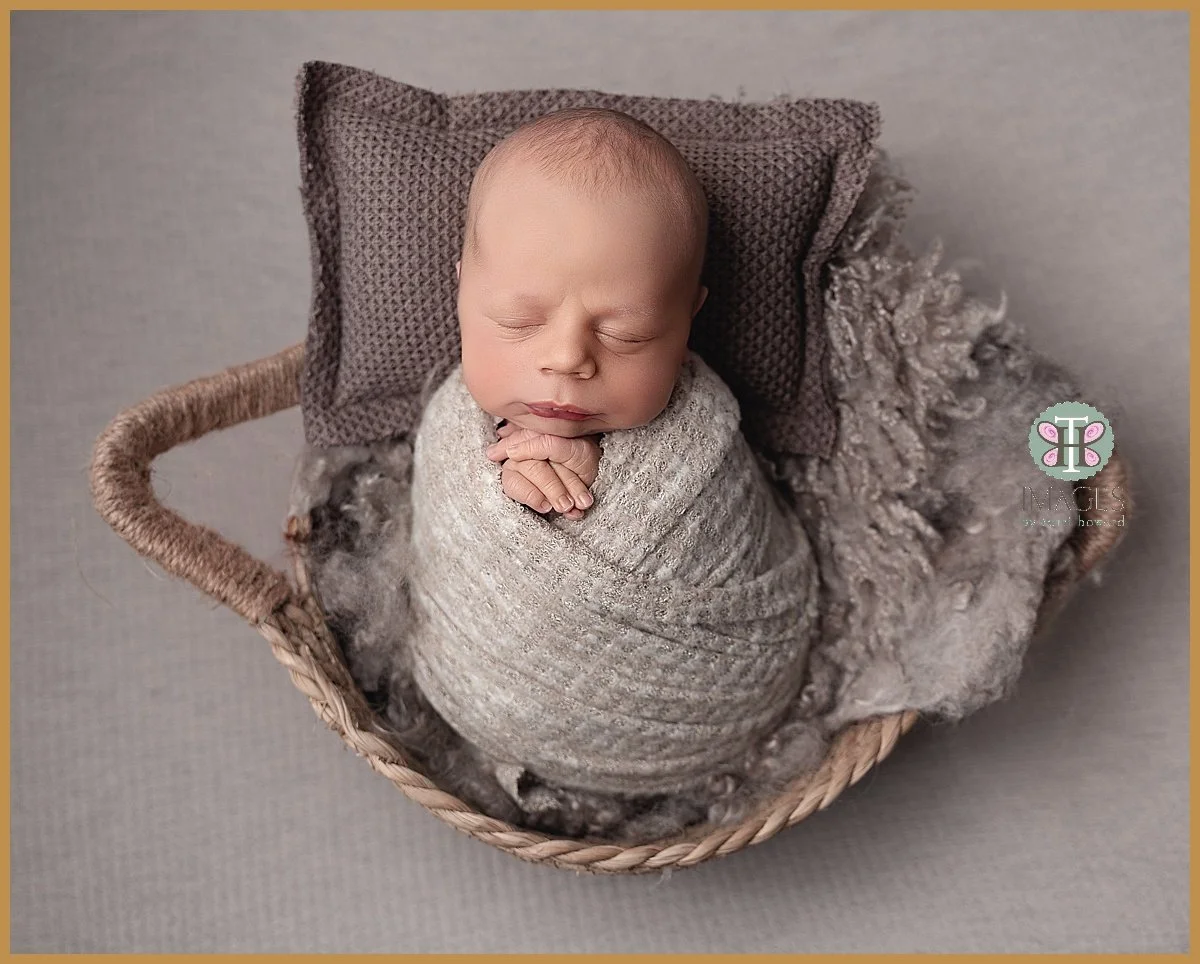 Timeless In-Studio Newborn Session for a Baby Boy in Bothell, WA