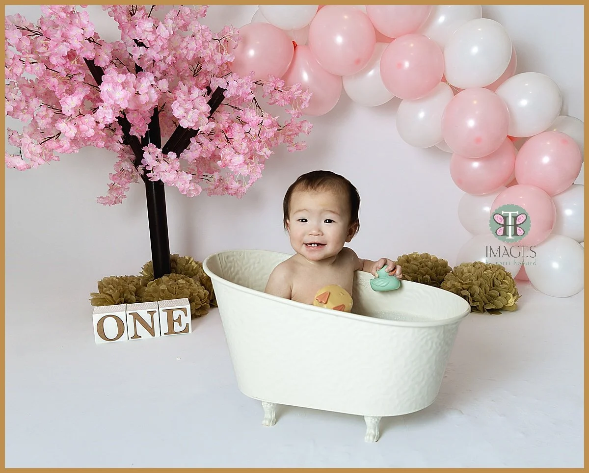 First Birthday Cake Smash Photographer in Bothell, WA | Baby Riena Turns ONE
