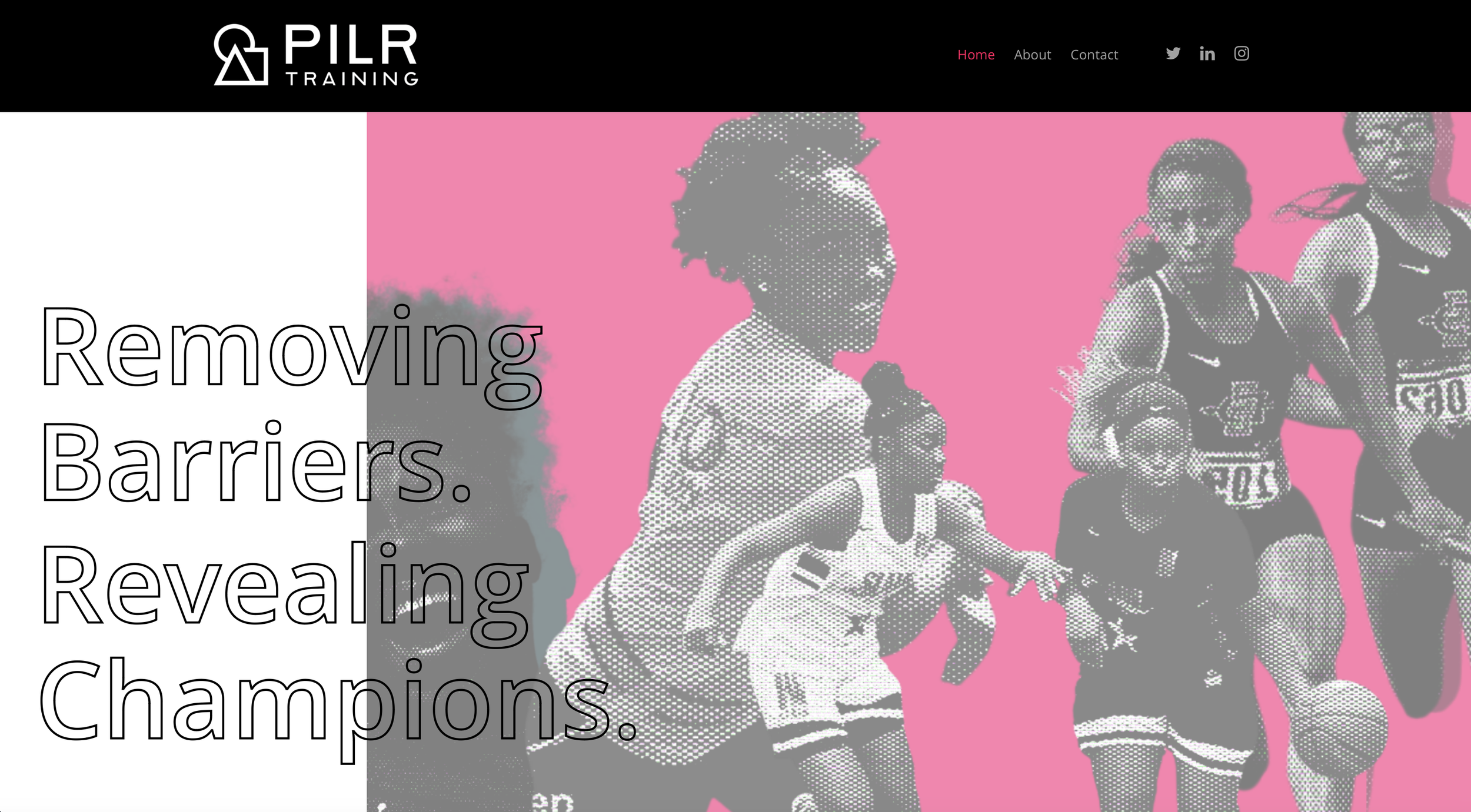 PILR Training previous website homepage
