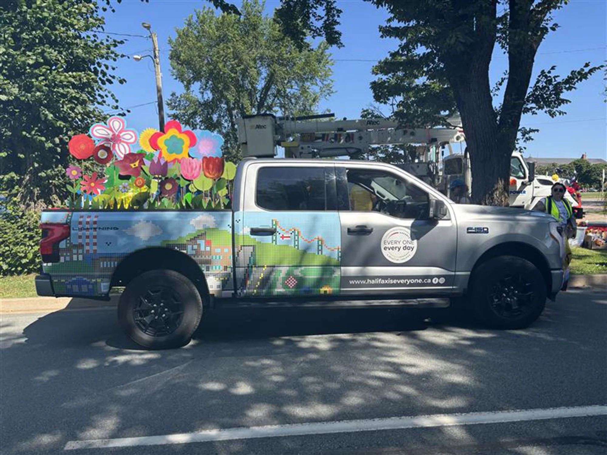 The EOED truck featuring the Wampum belt design.