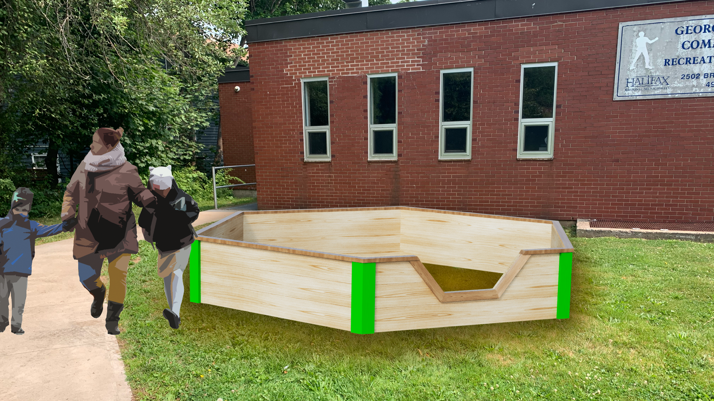 From Grass to Gaga: Court Build at George Dixon