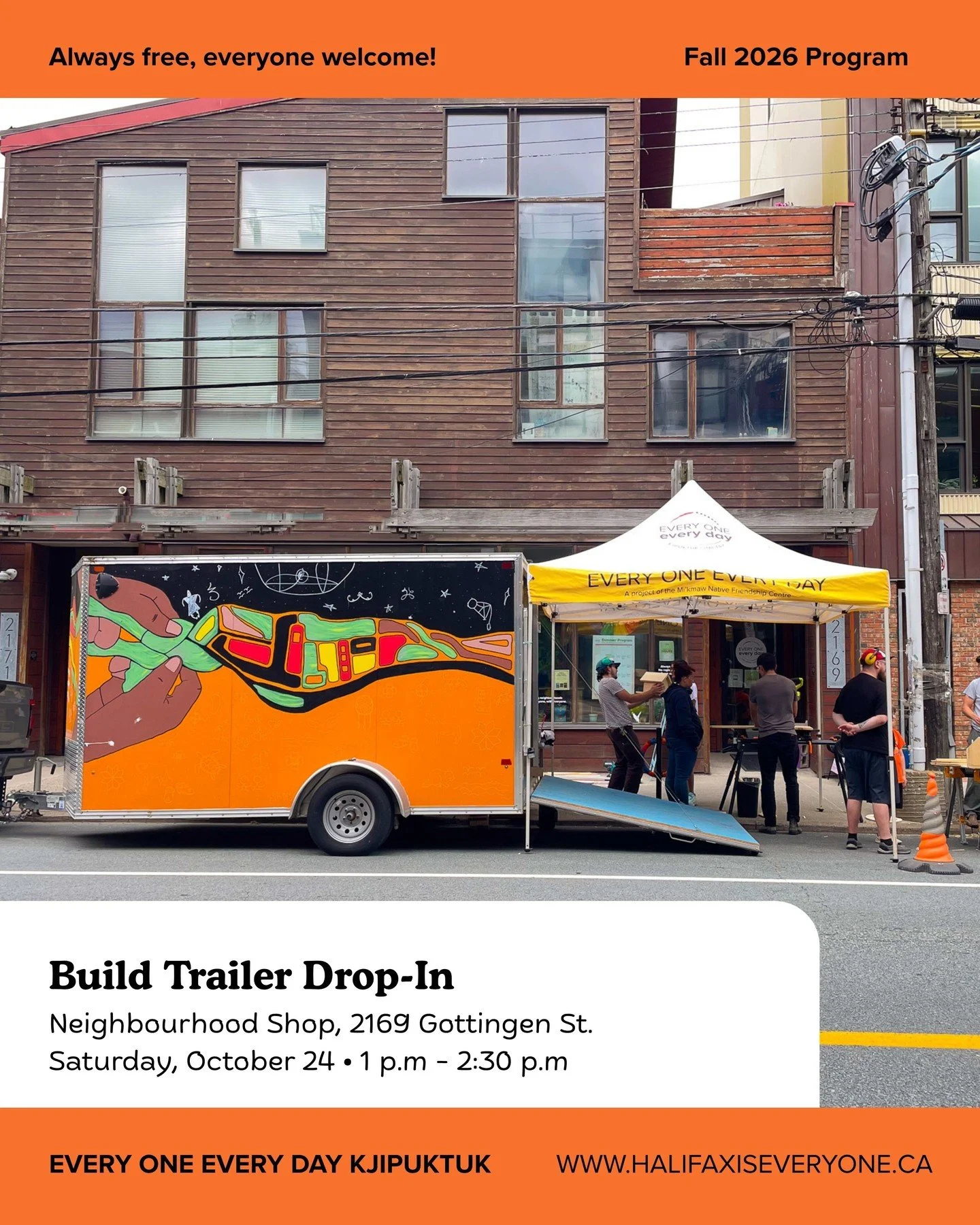 Build Trailer Drop-In | 1 p.m. &ndash; 2:30 p.m.

Got something you'd like to build, fix, or tinker with? Drop by the Community Build Trailer to explore our equipment, try out tools, and work on your own small projects! Whether you're curious about w