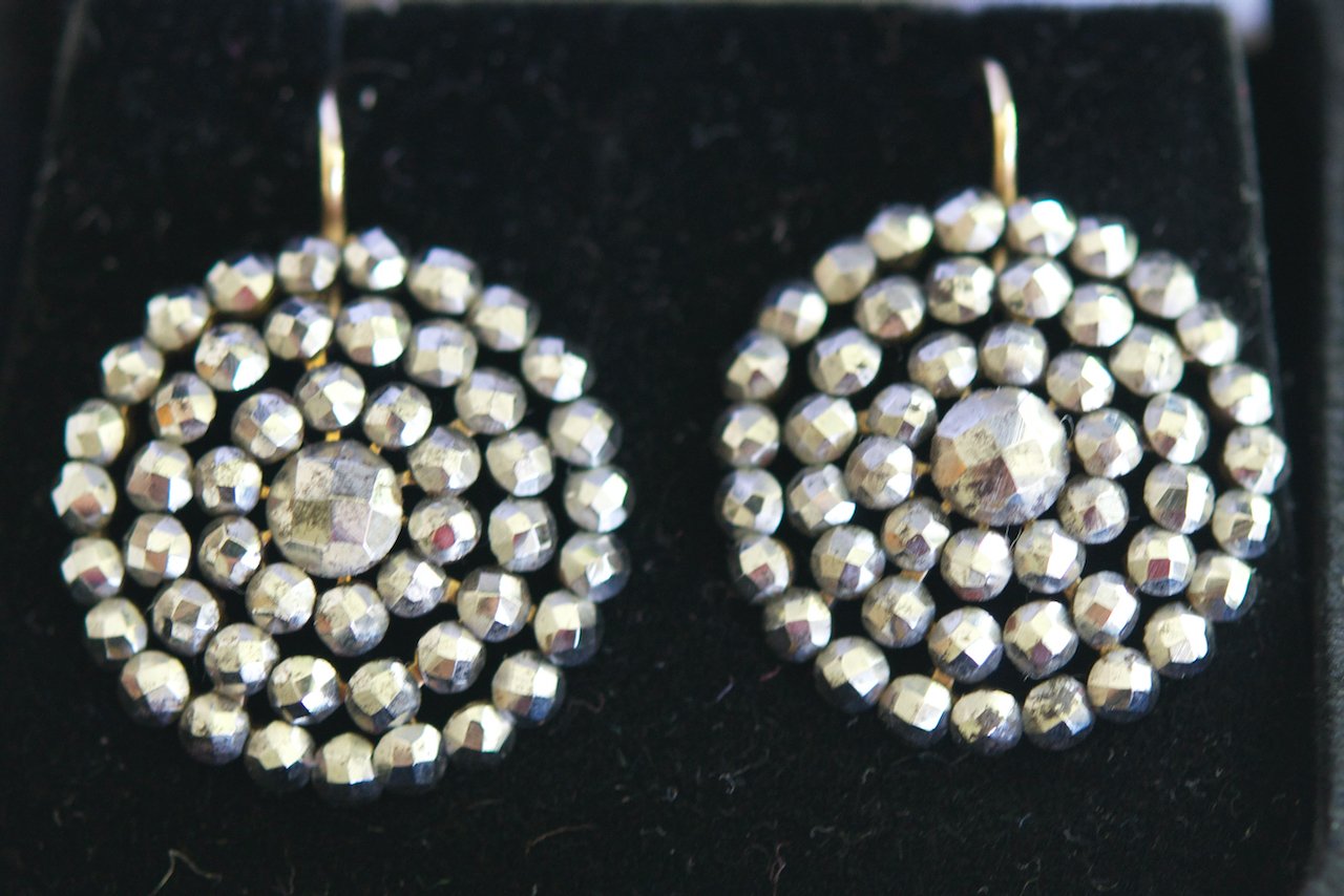 Victorian Cut Steel Earrings