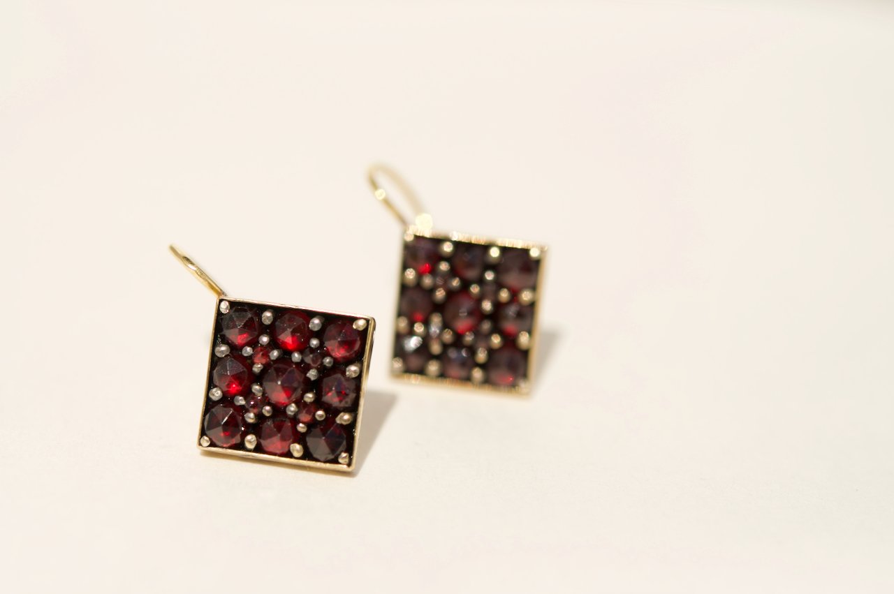 High Victorian Garnet Earrings