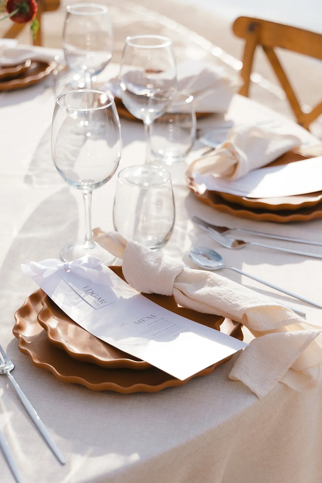 M & R hosted their wedding reception at Casa Angelina.