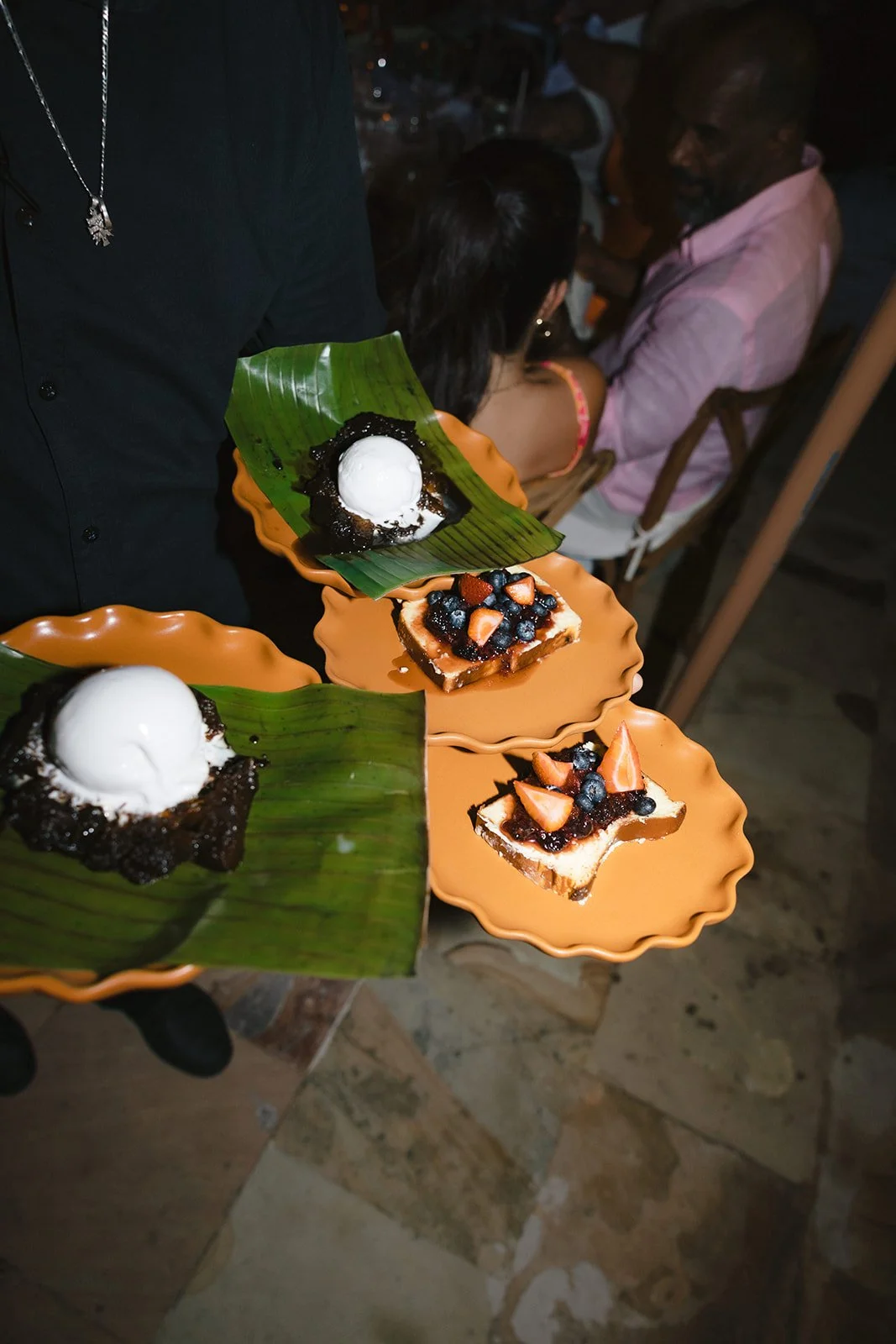 M & R hosted their wedding reception at Casa Angelina.