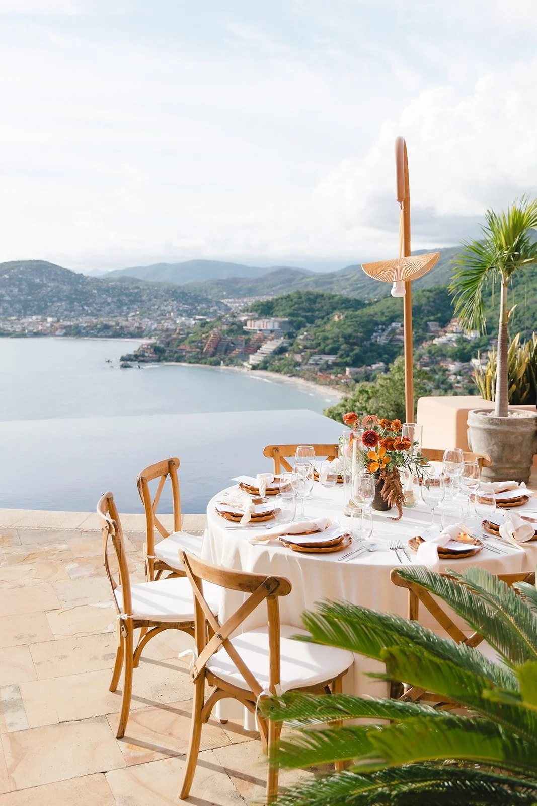 M & R hosted their wedding reception at Casa Angelina.