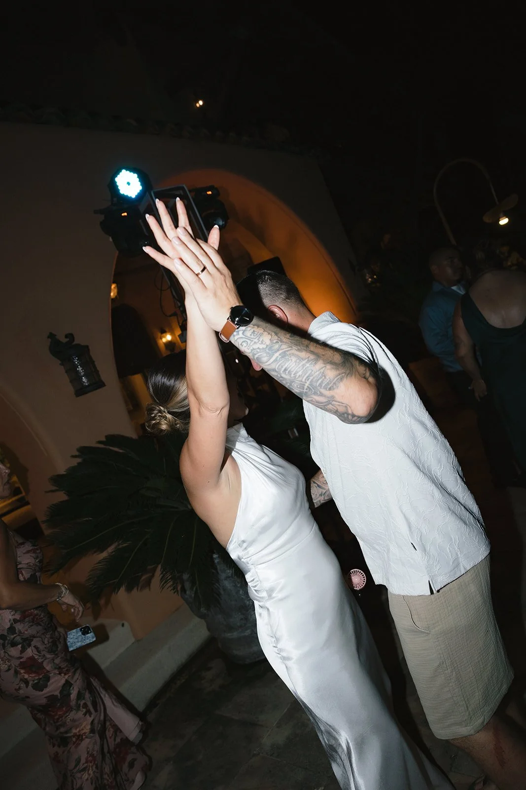 M & R hosted their wedding reception at Casa Angelina.