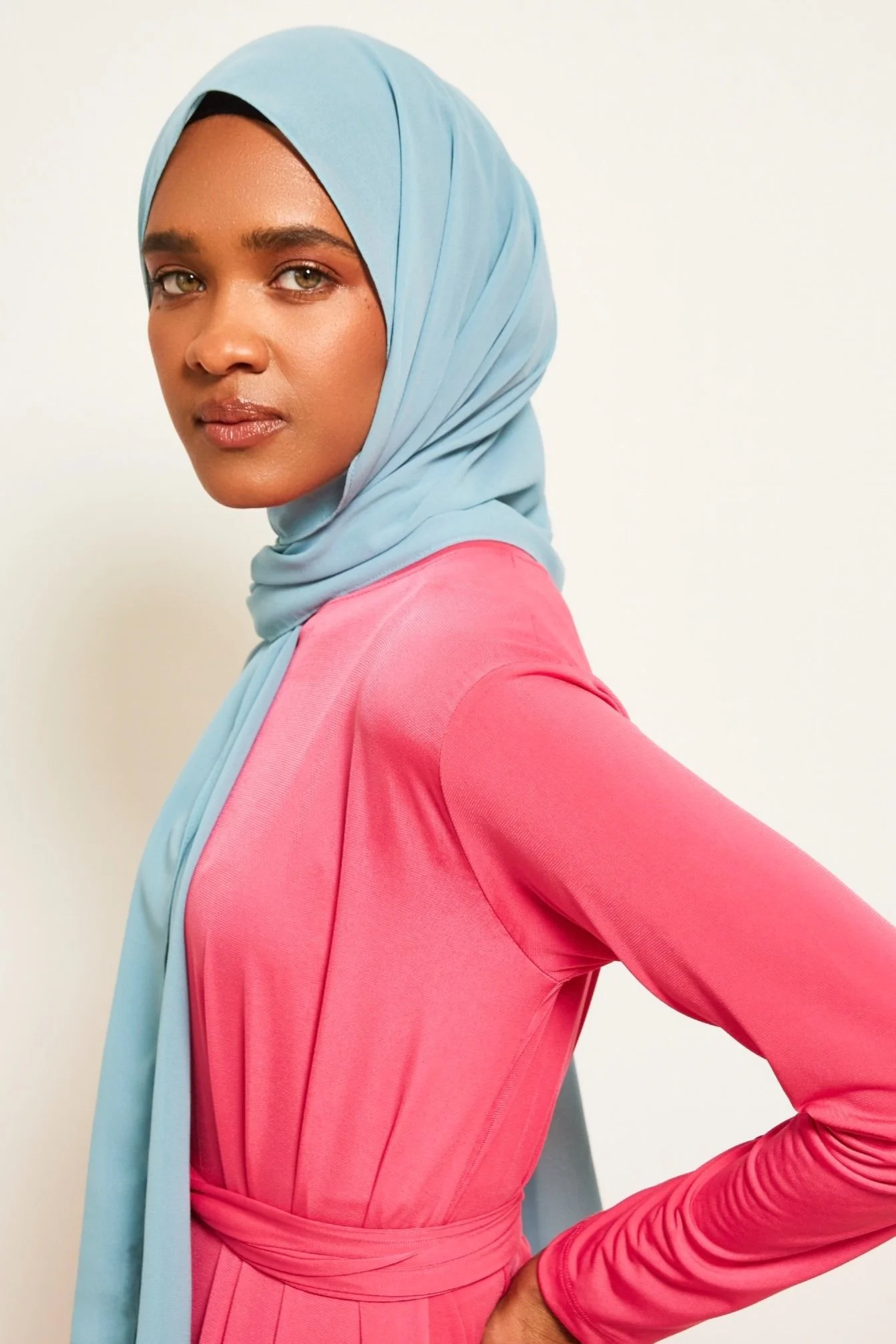 ISLAND BLUE CHIFFON HIJAB â Louella by Ibtihaj