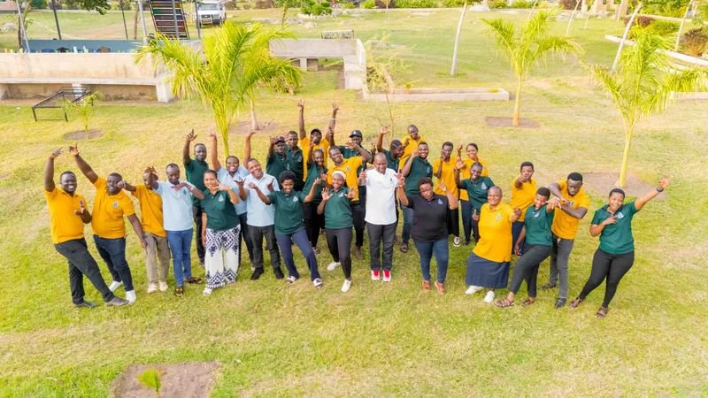 Team photo of Maji Safi Group members.