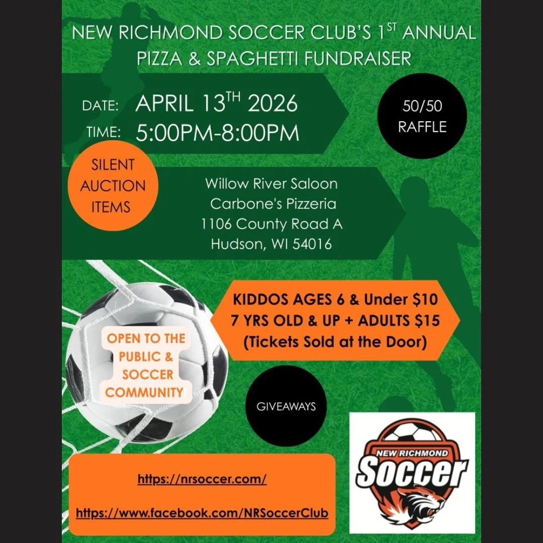 New Richmond Soccer Club's 1st Annual Pizza & Spaghetti Fundraiser