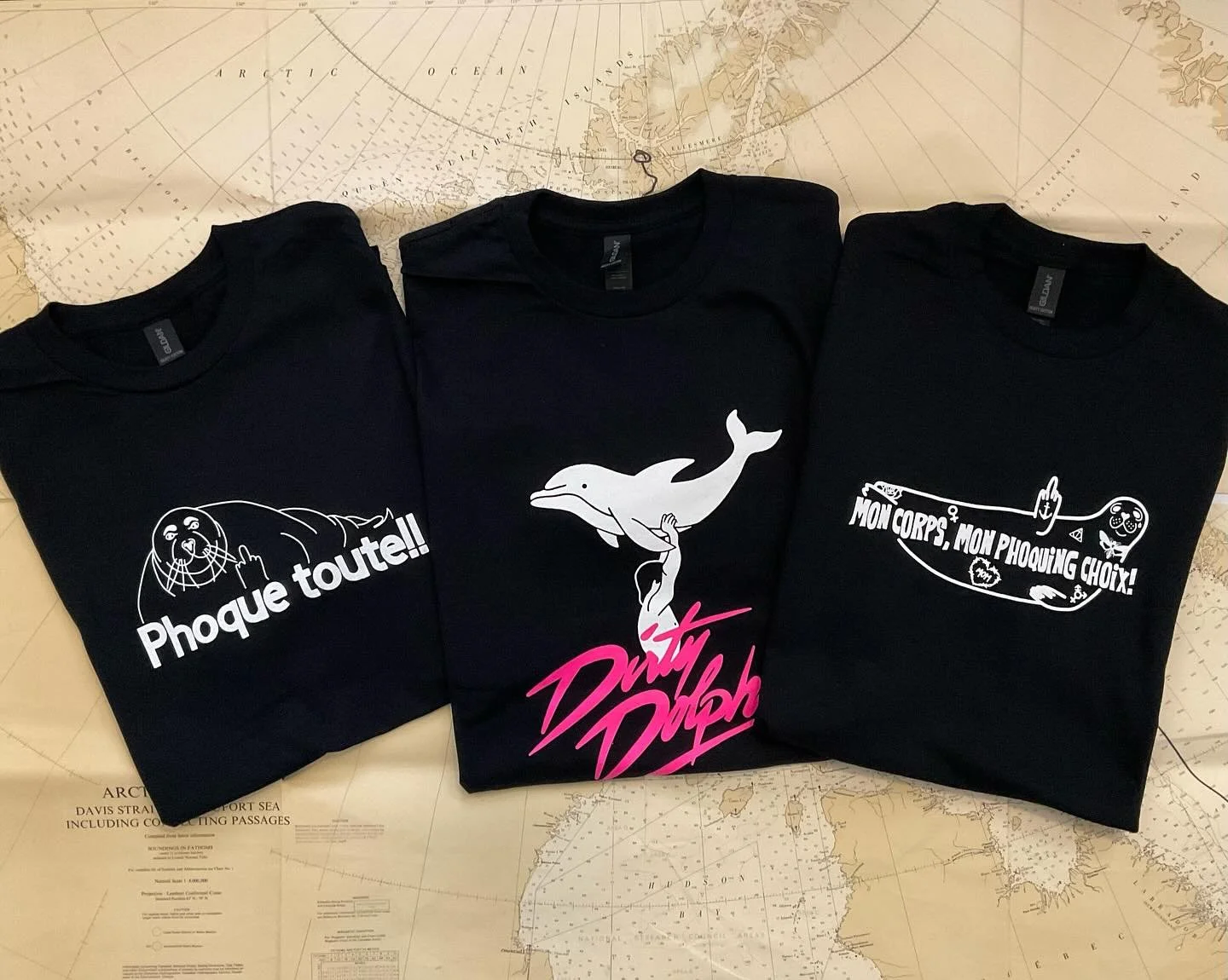 H&eacute; moussaillon!!⚓️ La nouvelle collection de T-shirts et de sacs @loupmarinboutique est enfin arriv&eacute;e et va s&rsquo;amarrer au march&eacute; du printemps du @collectifcreatifmtl ce week-end ⛵️ 

Viens te procurer en premier ton LoupMari