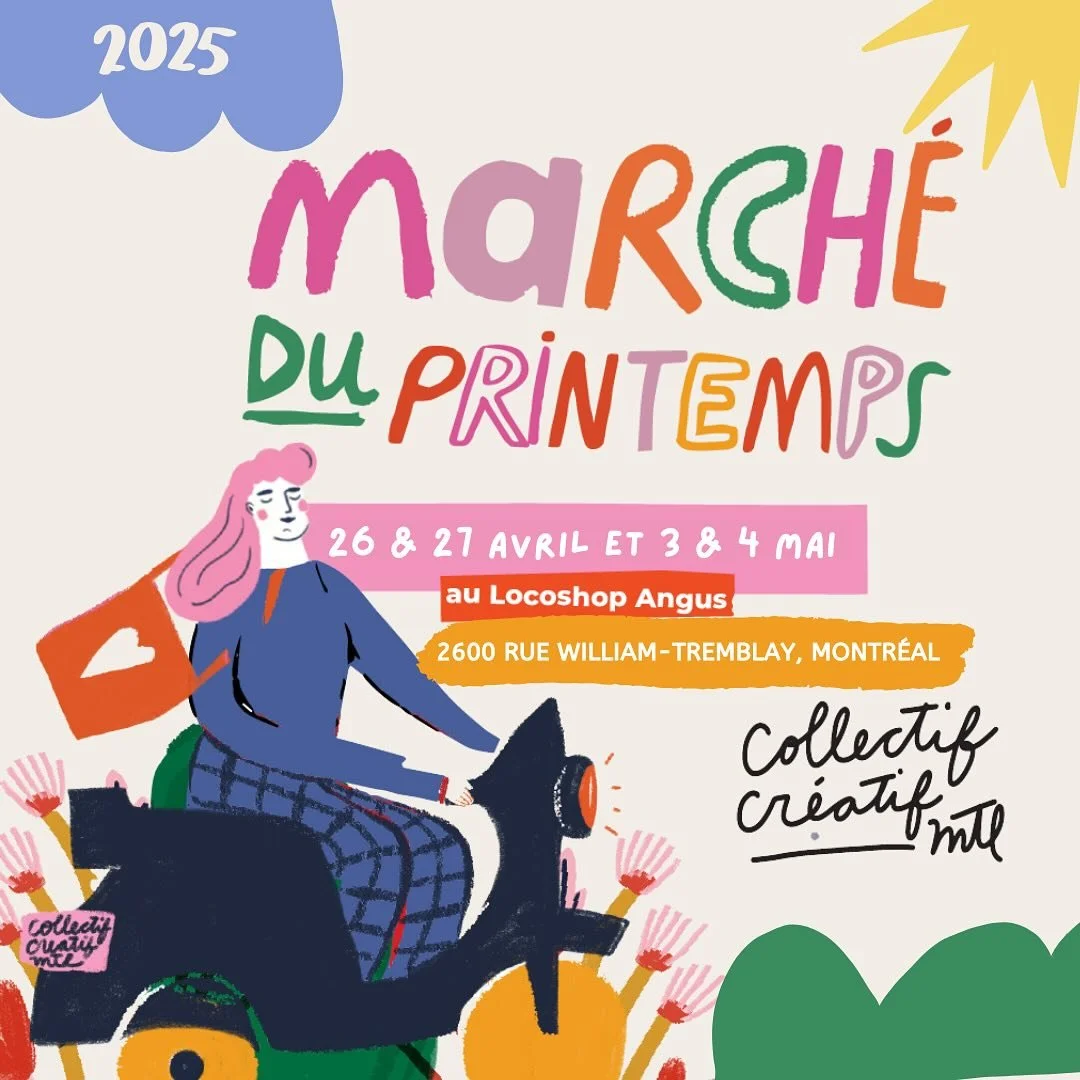 🌸Super excit&eacute; de participer au march&eacute; du printemps du @collectifcreatifmtl le 3-4 mai prochain 🩷🌸

🌼 Nous y serons avec la nouvelle collection LoupMarin, si tu veux &ecirc;tre dans les premiers &agrave; te procurer nos nouveaux t-sh