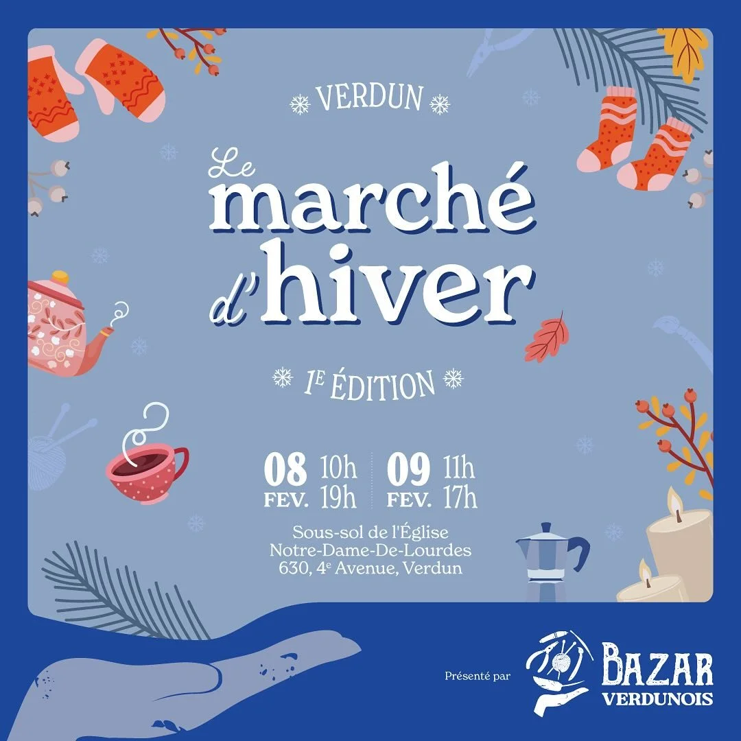 ❄️❄️OY&Eacute; OY&Eacute;!! Cette fin de semaine nous serons au march&eacute; d&rsquo;hiver du @bazarverdunois &agrave; Verdun. Nous sommes tr&egrave;s excit&eacute; par cet &eacute;v&eacute;nement et avons h&acirc;te de voir vos beaux visages 💙💙

