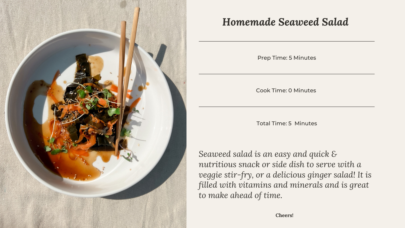 Homemade Kombu Seaweed Salad — Veccel By Courtney Capazzi