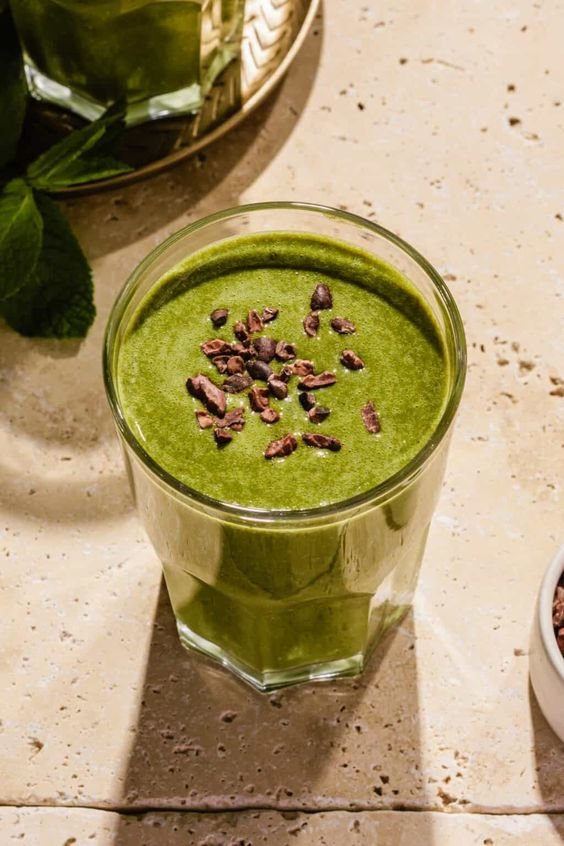 Matcha Mint Chip Smoothie